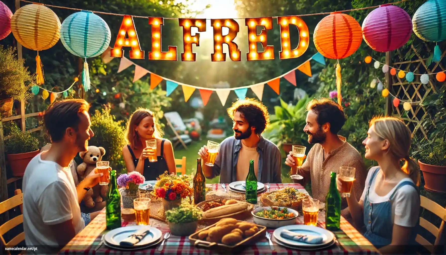 Celebração do dia do nome e nome - Alfred
