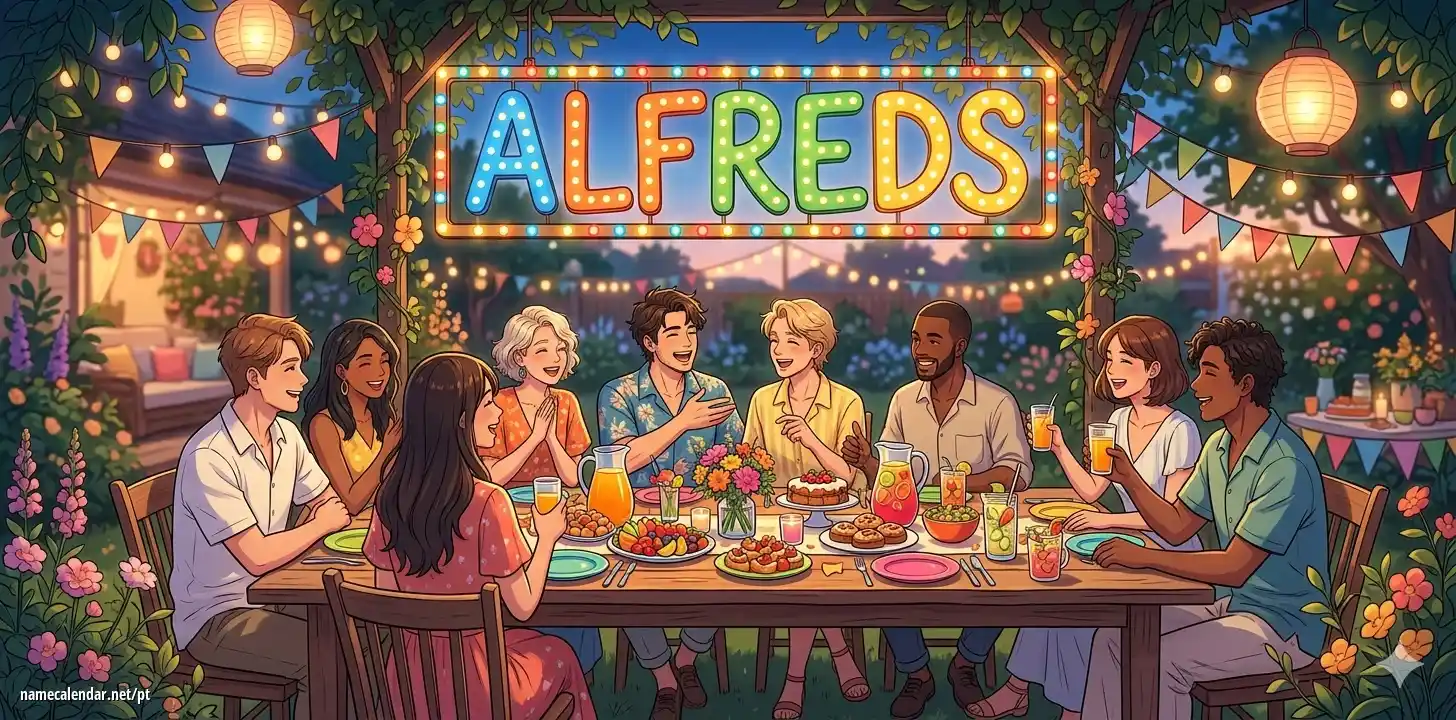 Celebração do dia do nome e nome - Alfreds