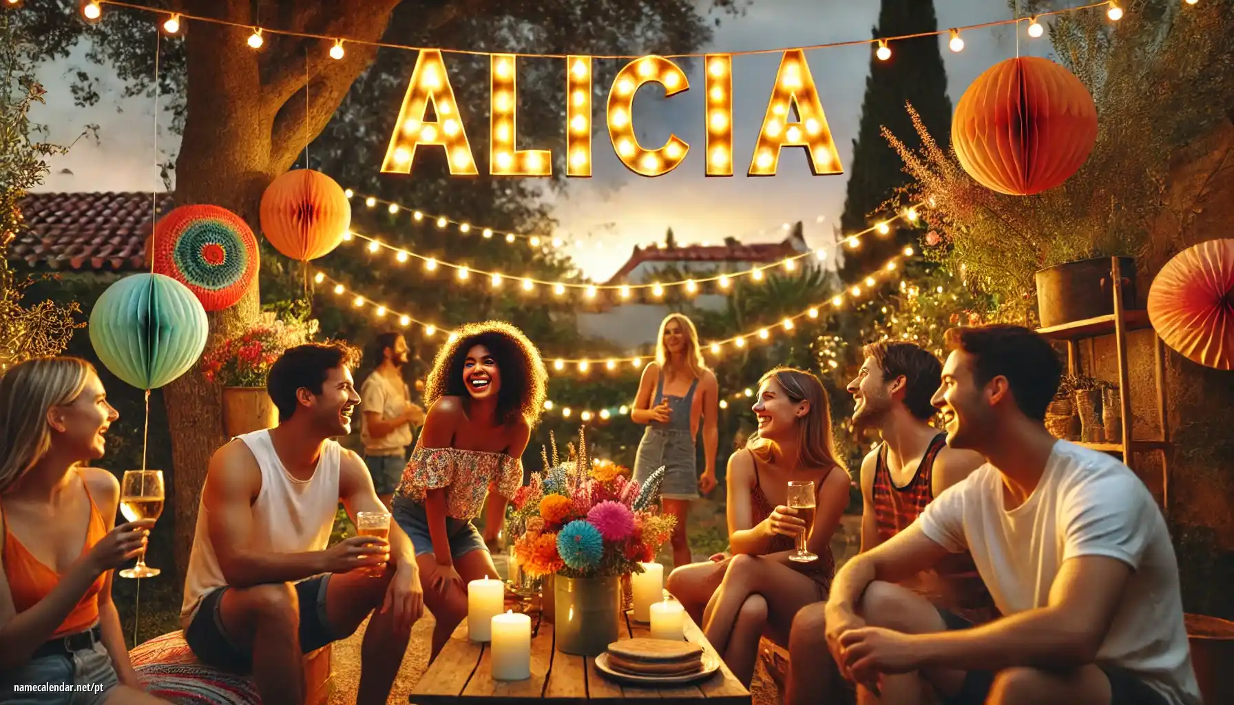 Celebração do dia do nome e nome - Alicia