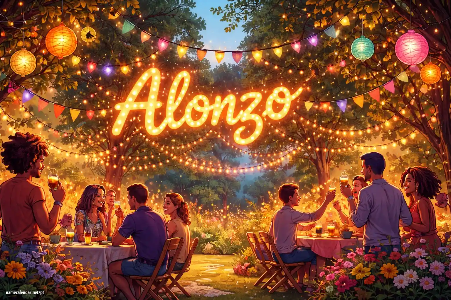 Celebração do dia do nome e nome - Alonzo