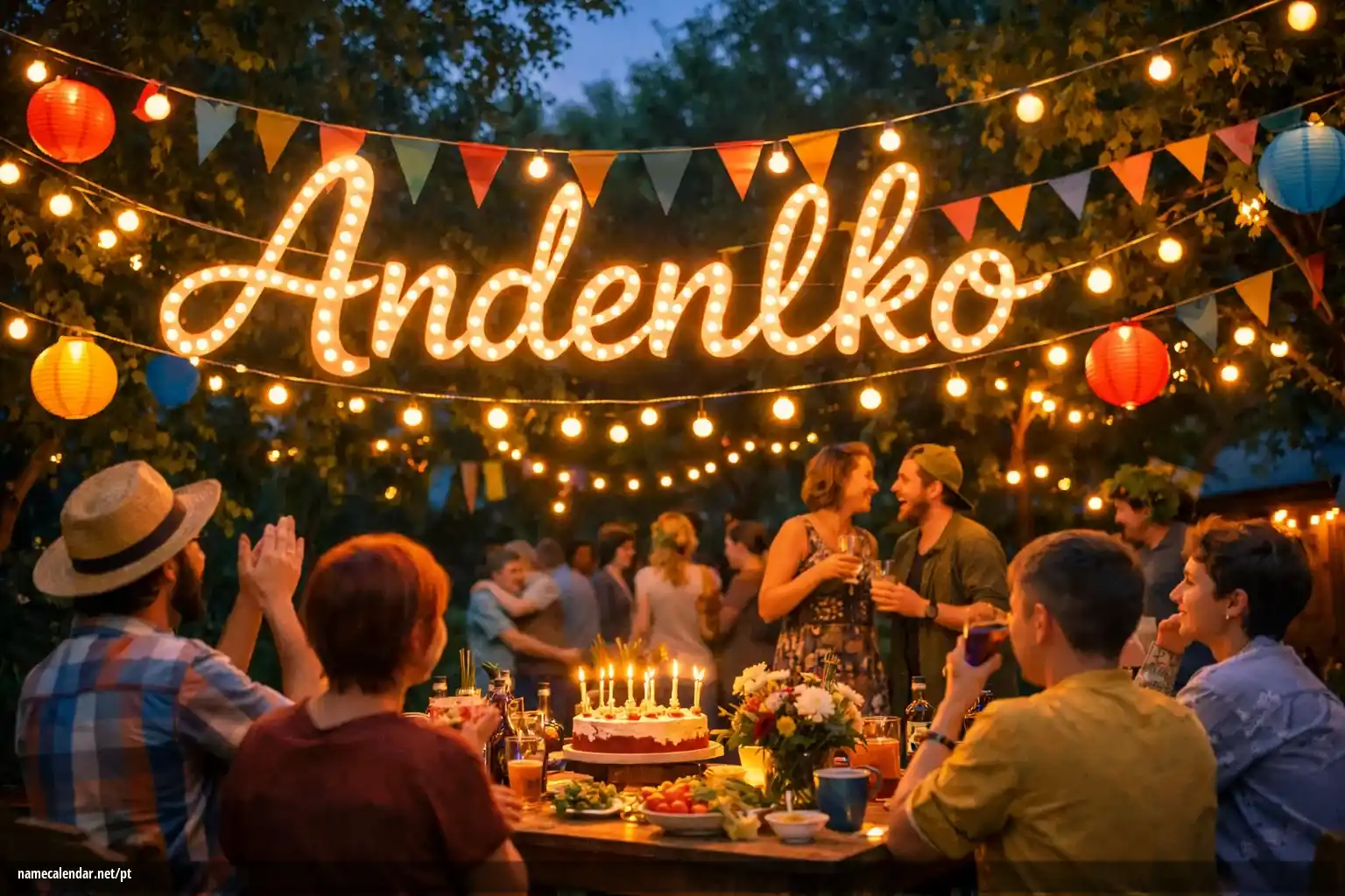 Celebração do dia do nome e nome - Andenlko