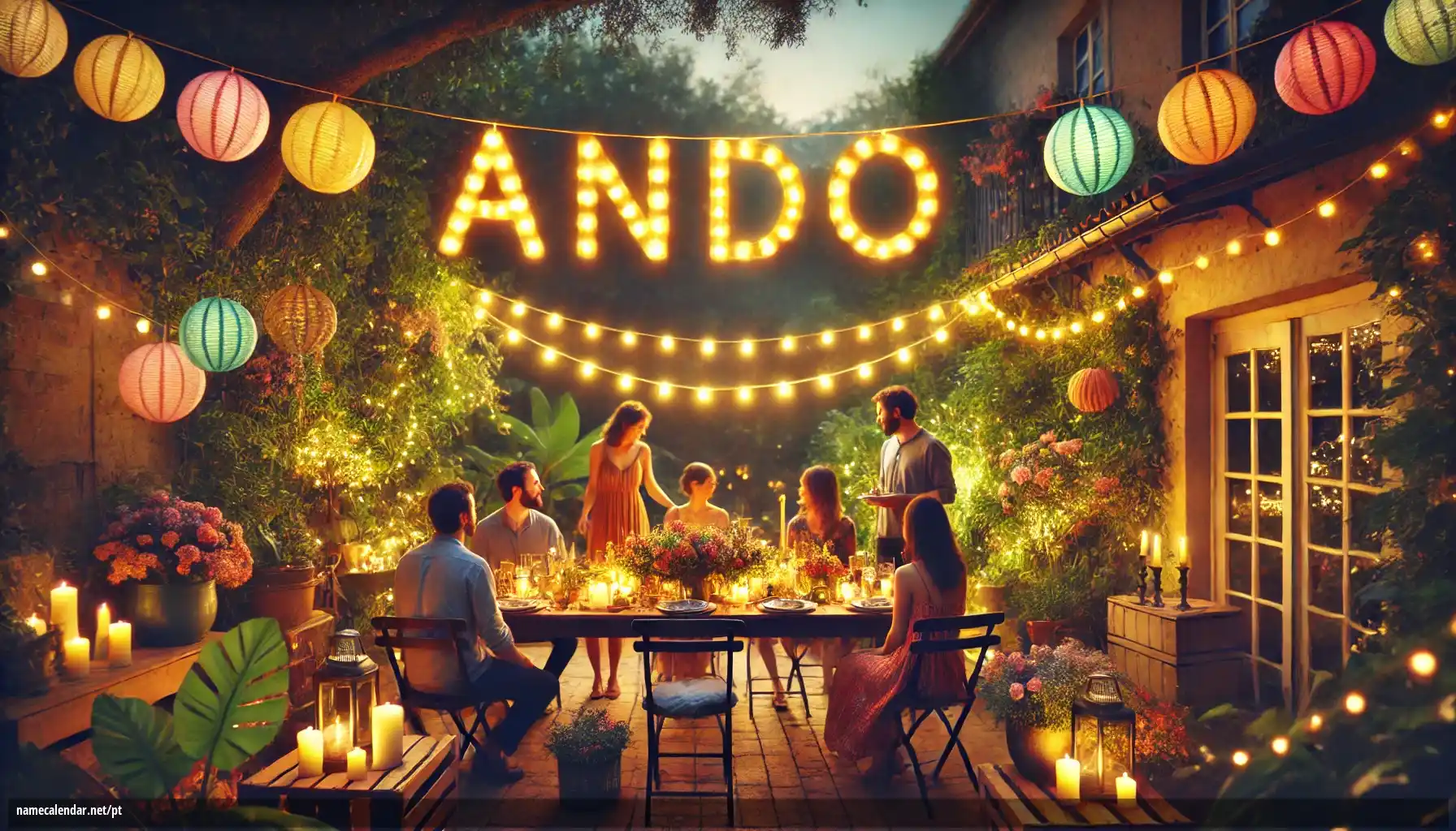 Celebração do dia do nome e nome - Ando