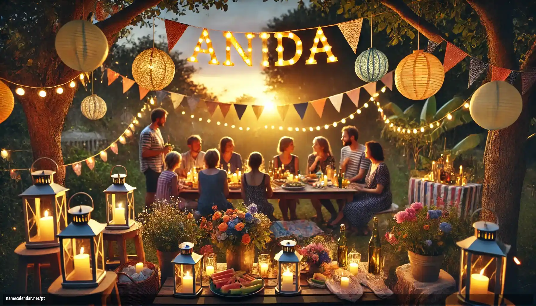 Celebração do dia do nome e nome - Anida