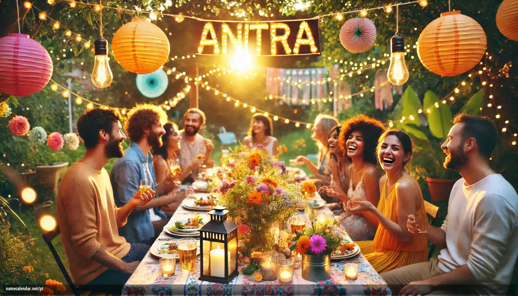 Celebração do dia do nome e nome - Anitra