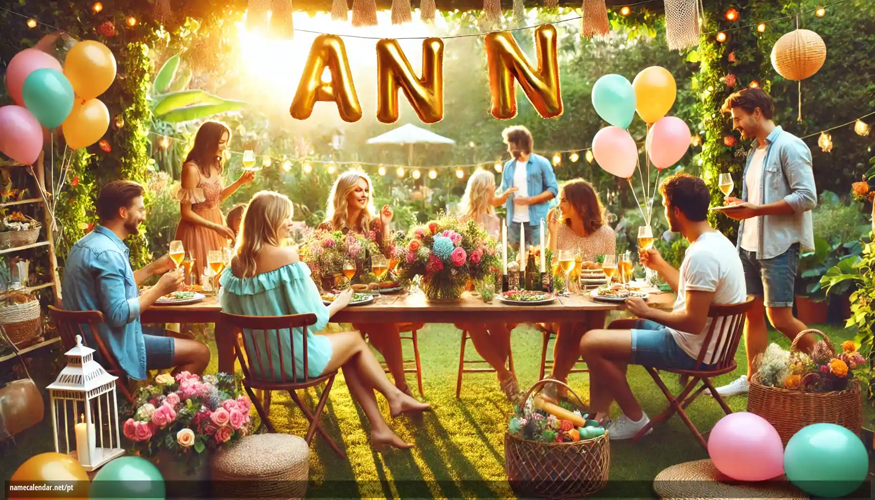 Celebração do dia do nome e nome - Ann