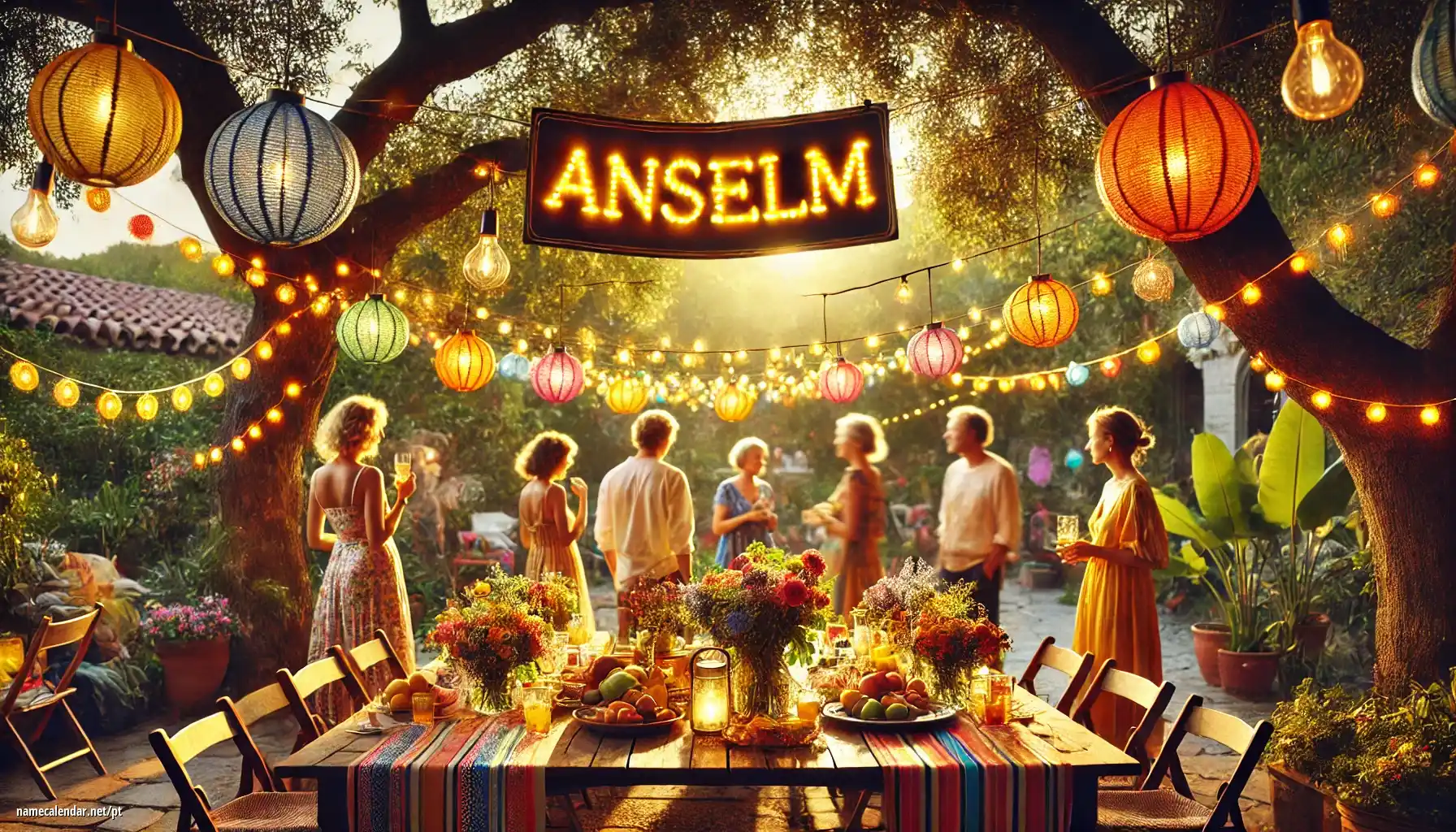 Celebração do dia do nome e nome - Anselm