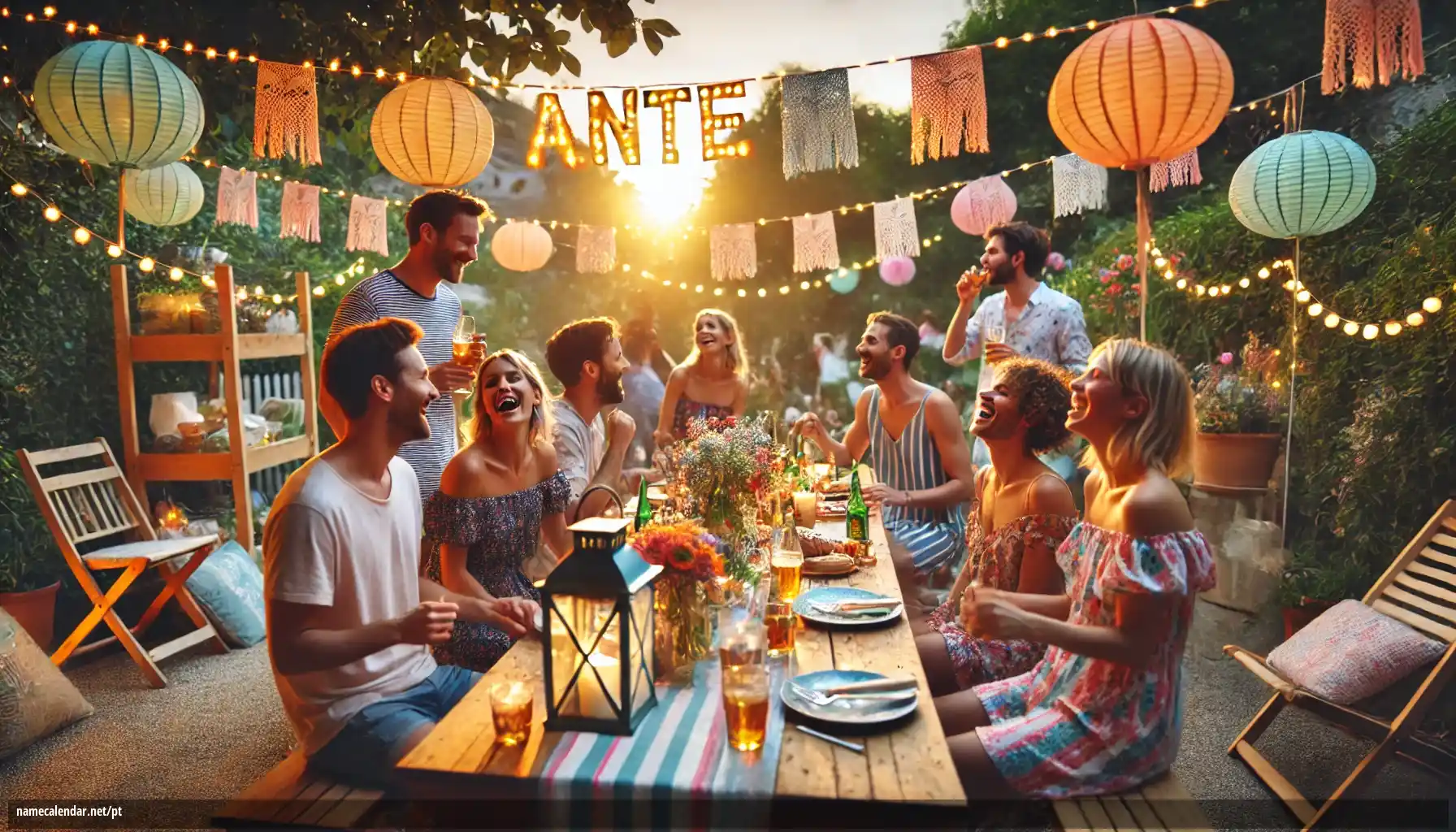 Celebração do dia do nome e nome - Ante