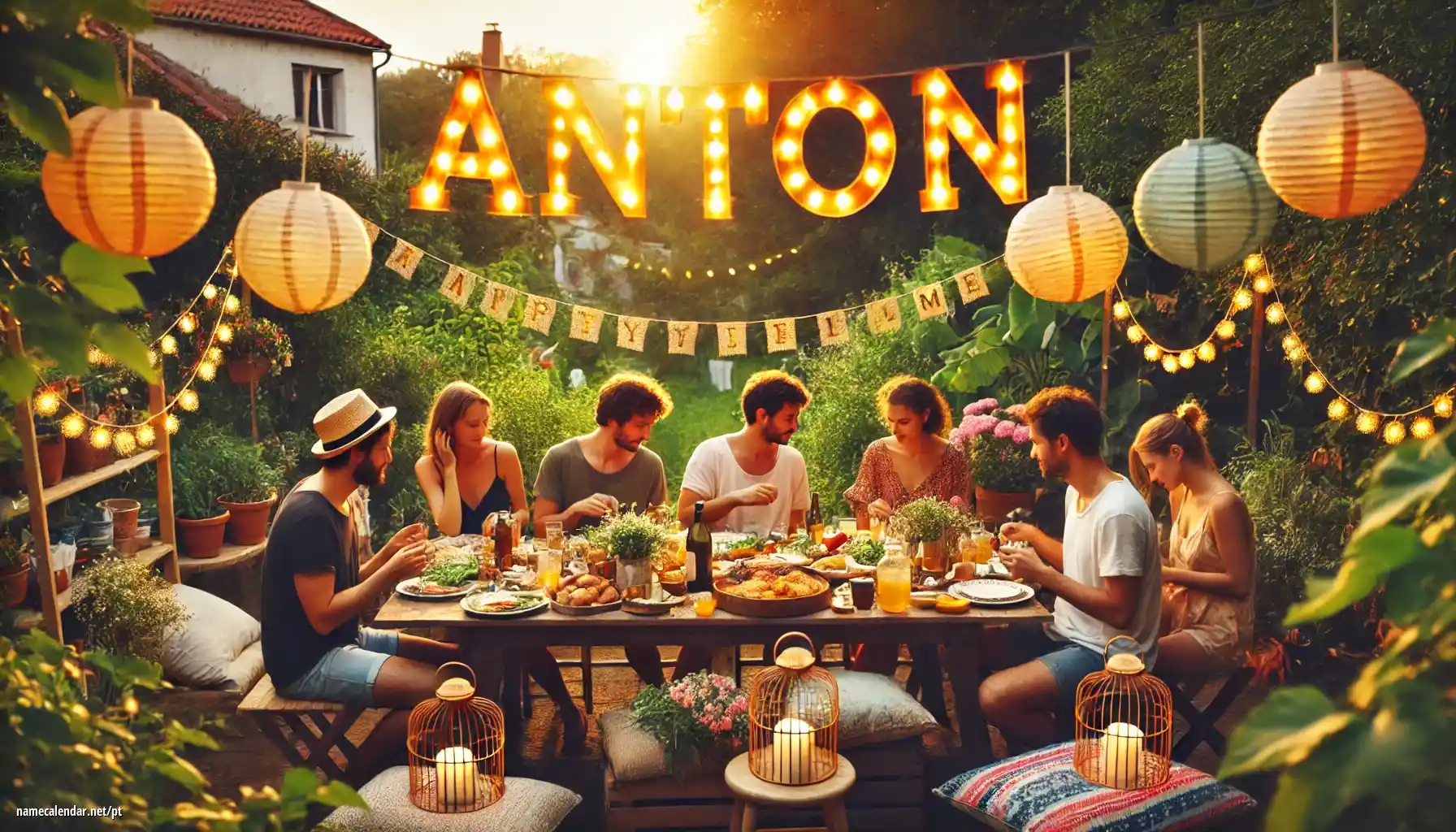 Celebração do dia do nome e nome - Anton