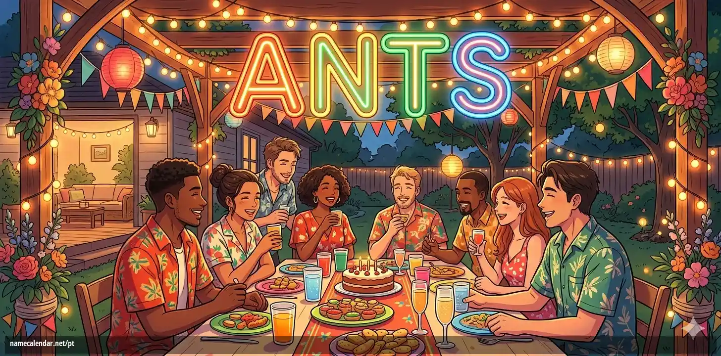 Celebração do dia do nome e nome - Ants