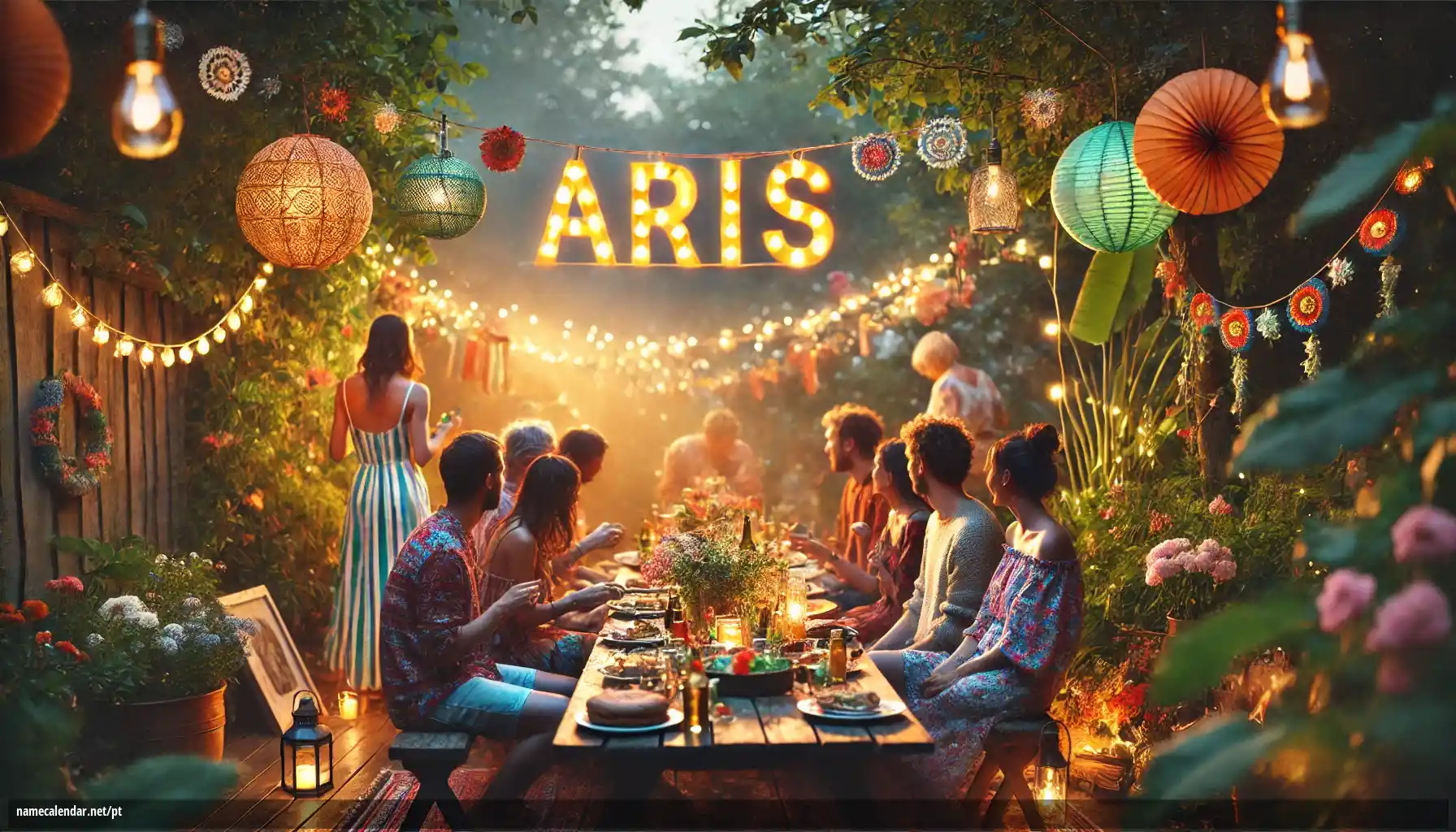 Celebração do dia do nome e nome - Aris