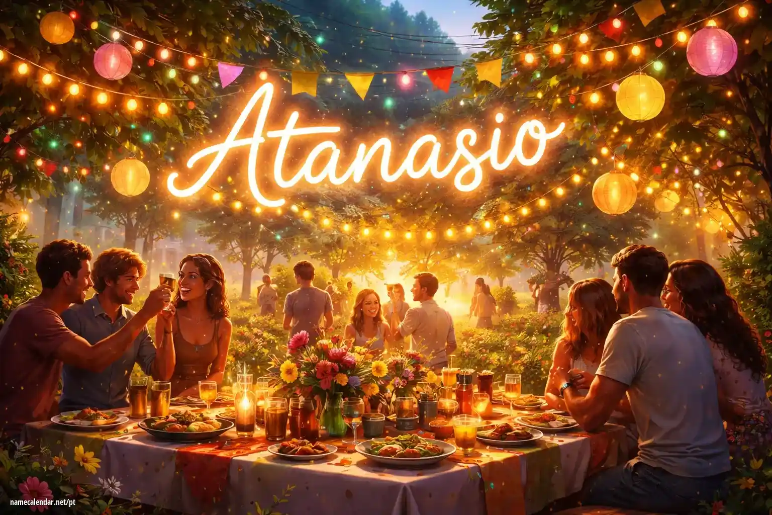Celebração do dia do nome e nome - Atanasio