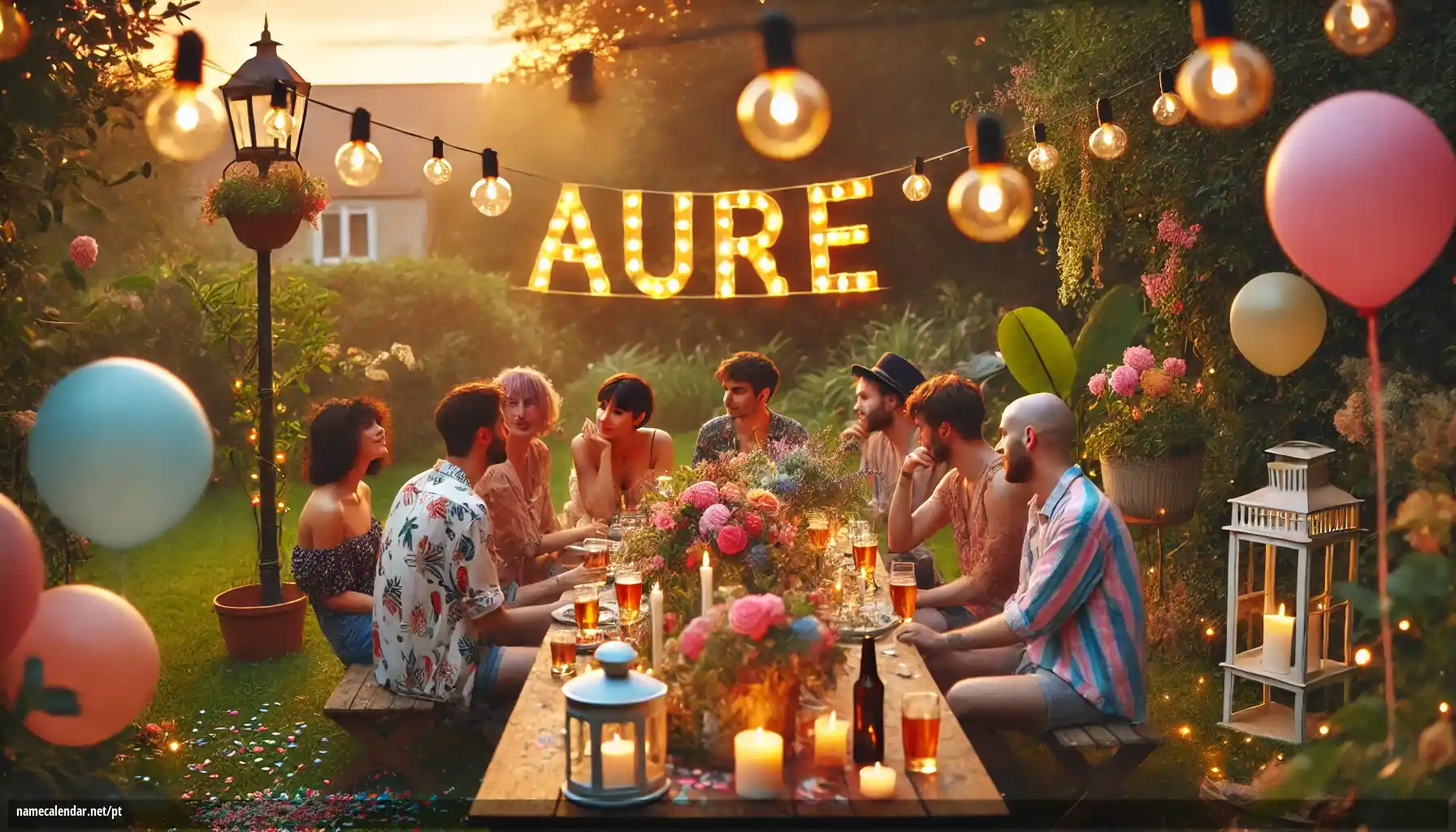 Celebração do dia do nome e nome - Aure