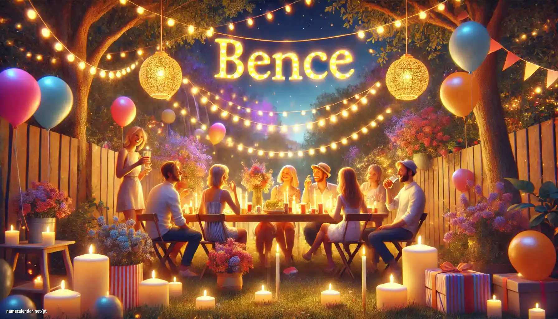 Celebração do dia do nome e nome - Bence