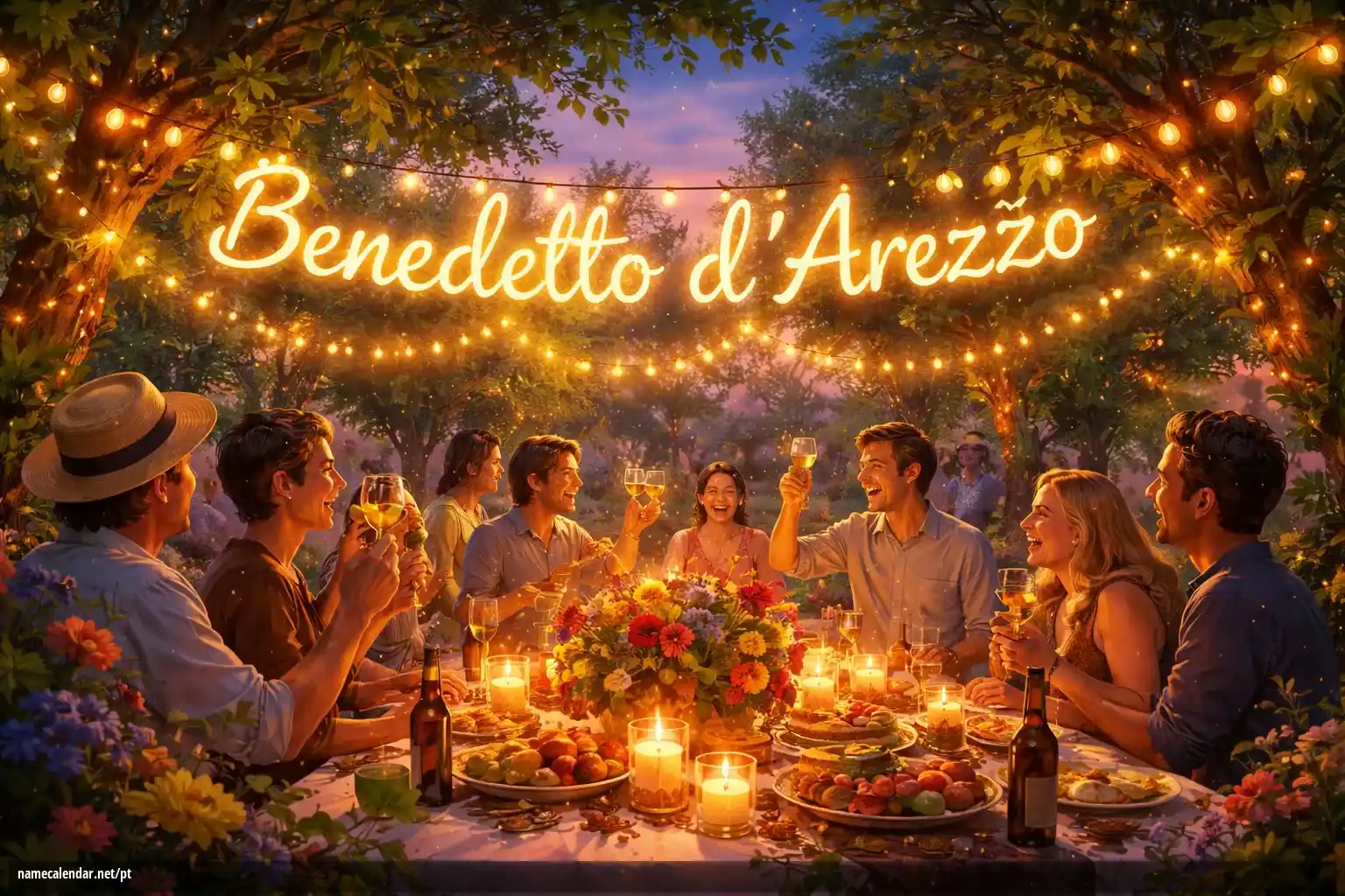 Celebração do dia do nome e nome - Benedetto d'Arezzo