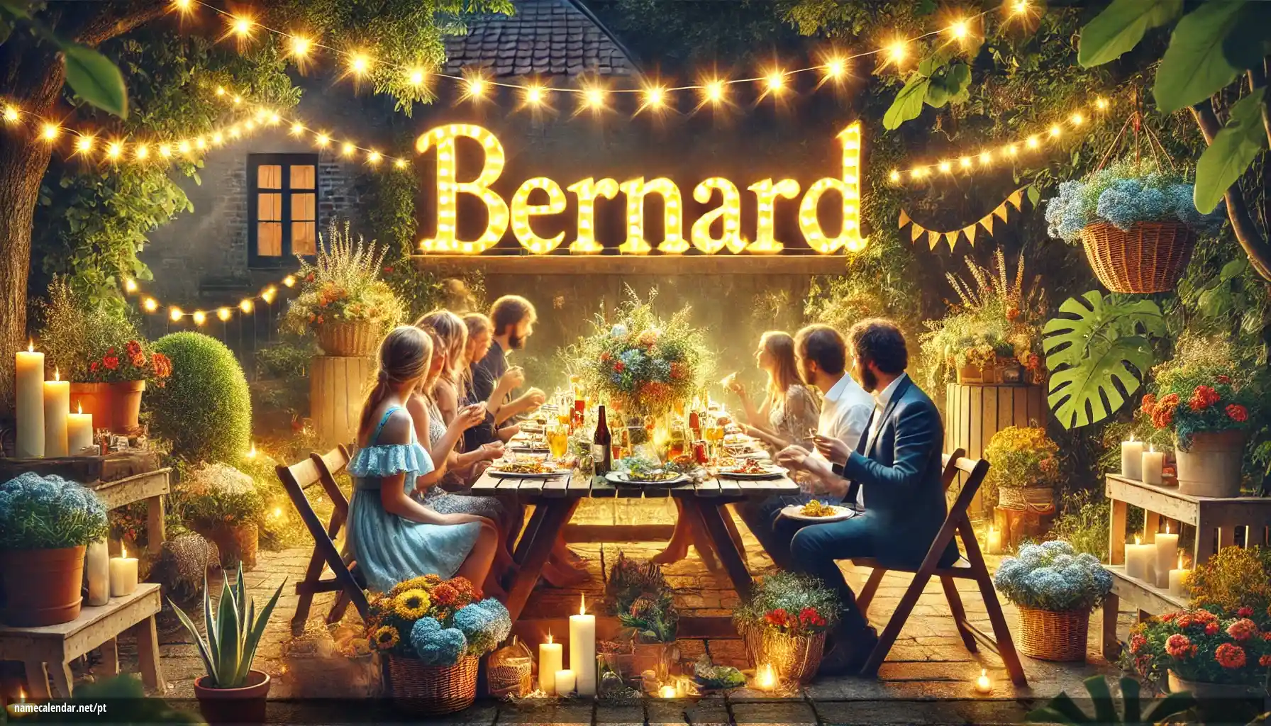 Celebração do dia do nome e nome - Bernard