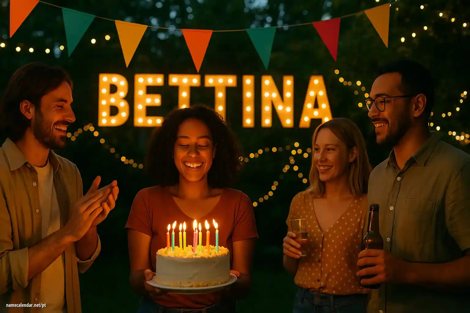 Celebração do dia do nome e nome - Bettina