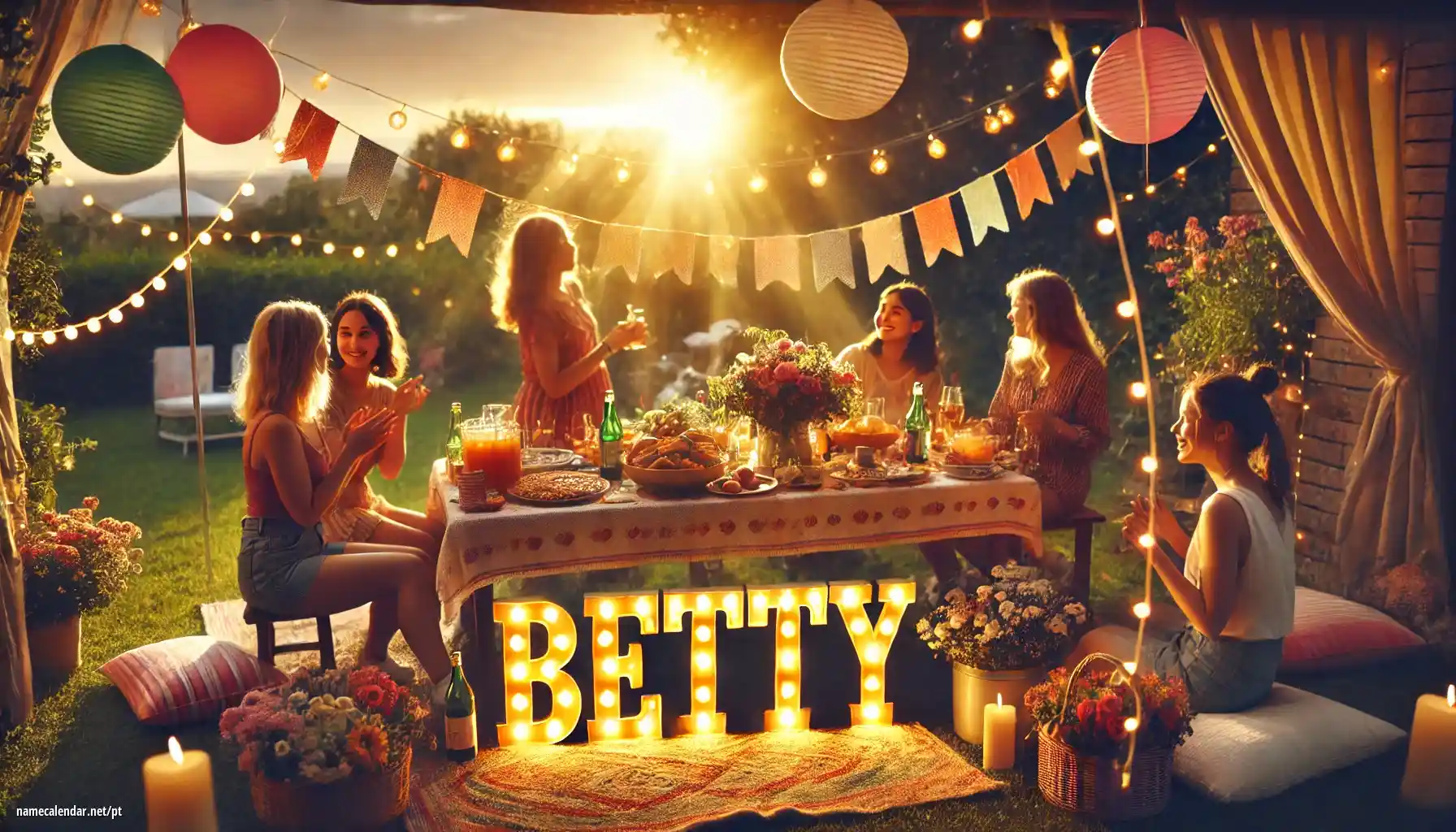 Celebração do dia do nome e nome - Betty