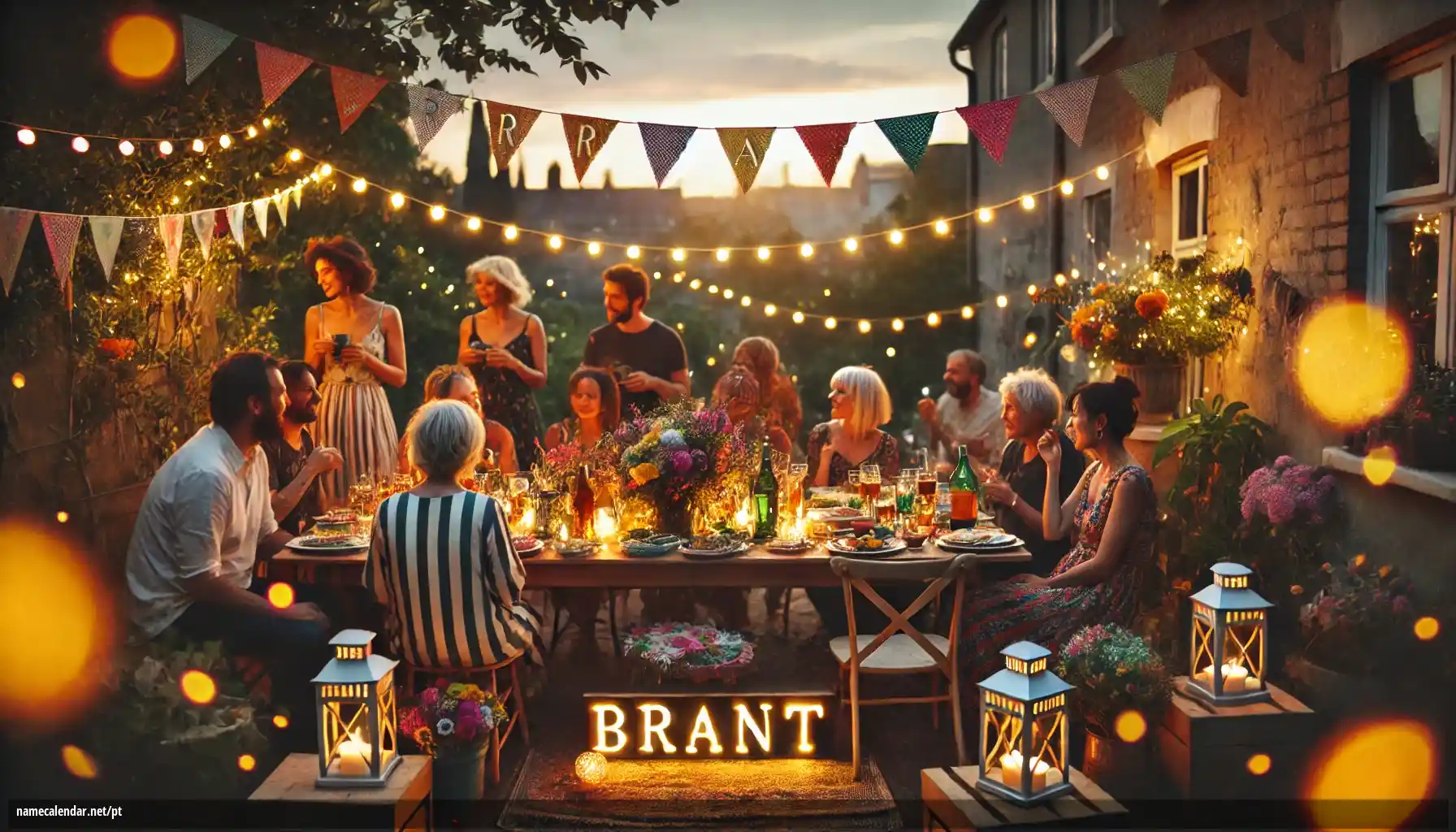 Celebração do dia do nome e nome - Brant