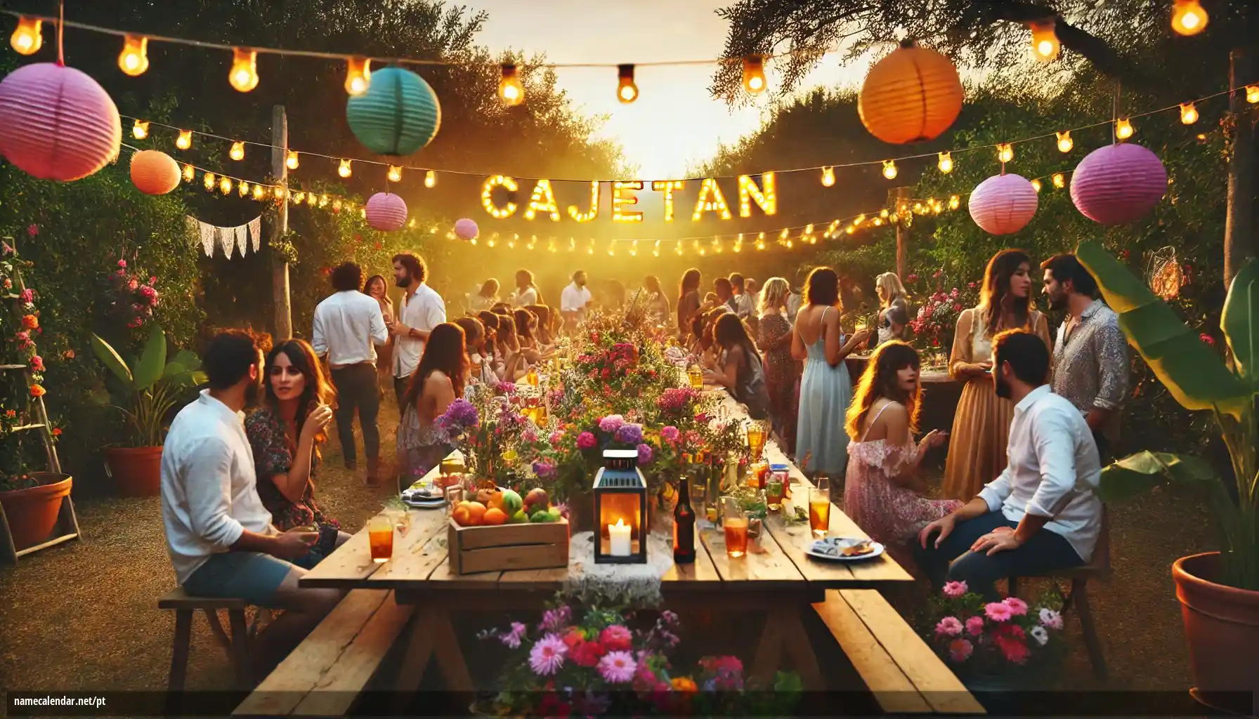 Celebração do dia do nome e nome - Cajetan