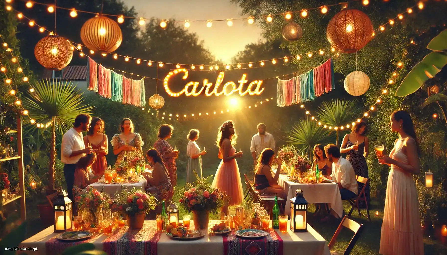 Celebração do dia do nome e nome - Carlota