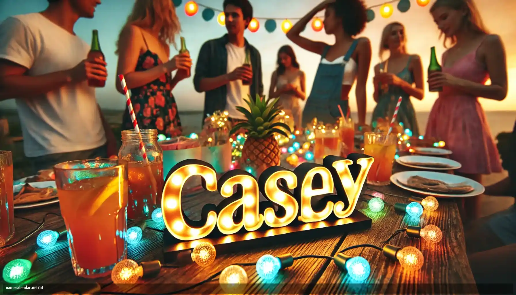 Celebração do dia do nome e nome - Casey