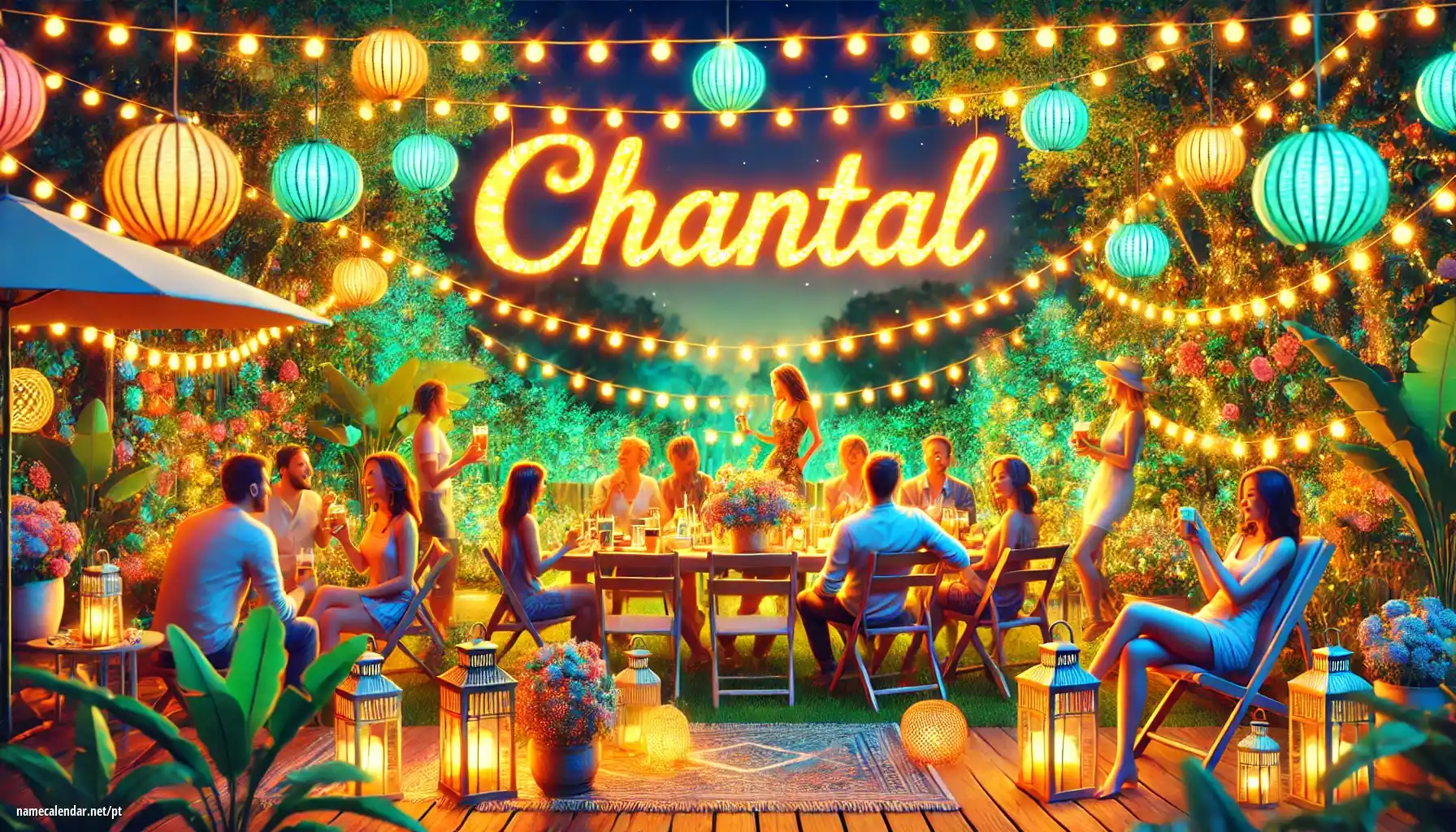 Celebração do dia do nome e nome - Chantal