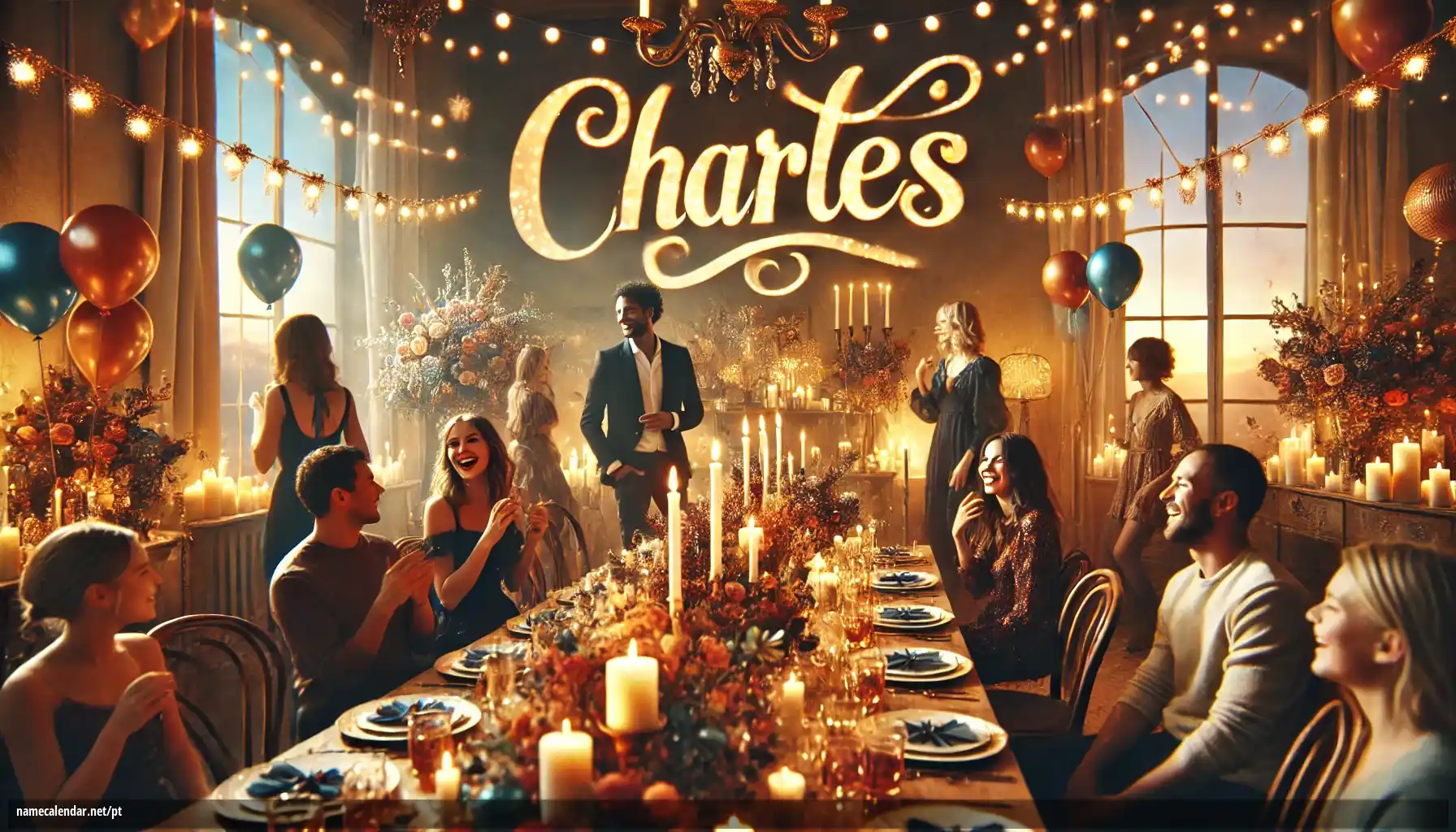Celebração do dia do nome e nome - Charles