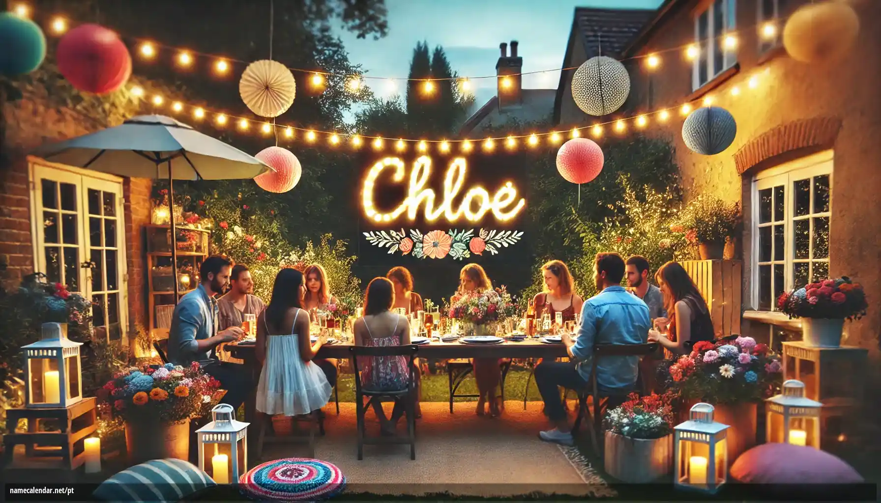 Celebração do dia do nome e nome - Chloe