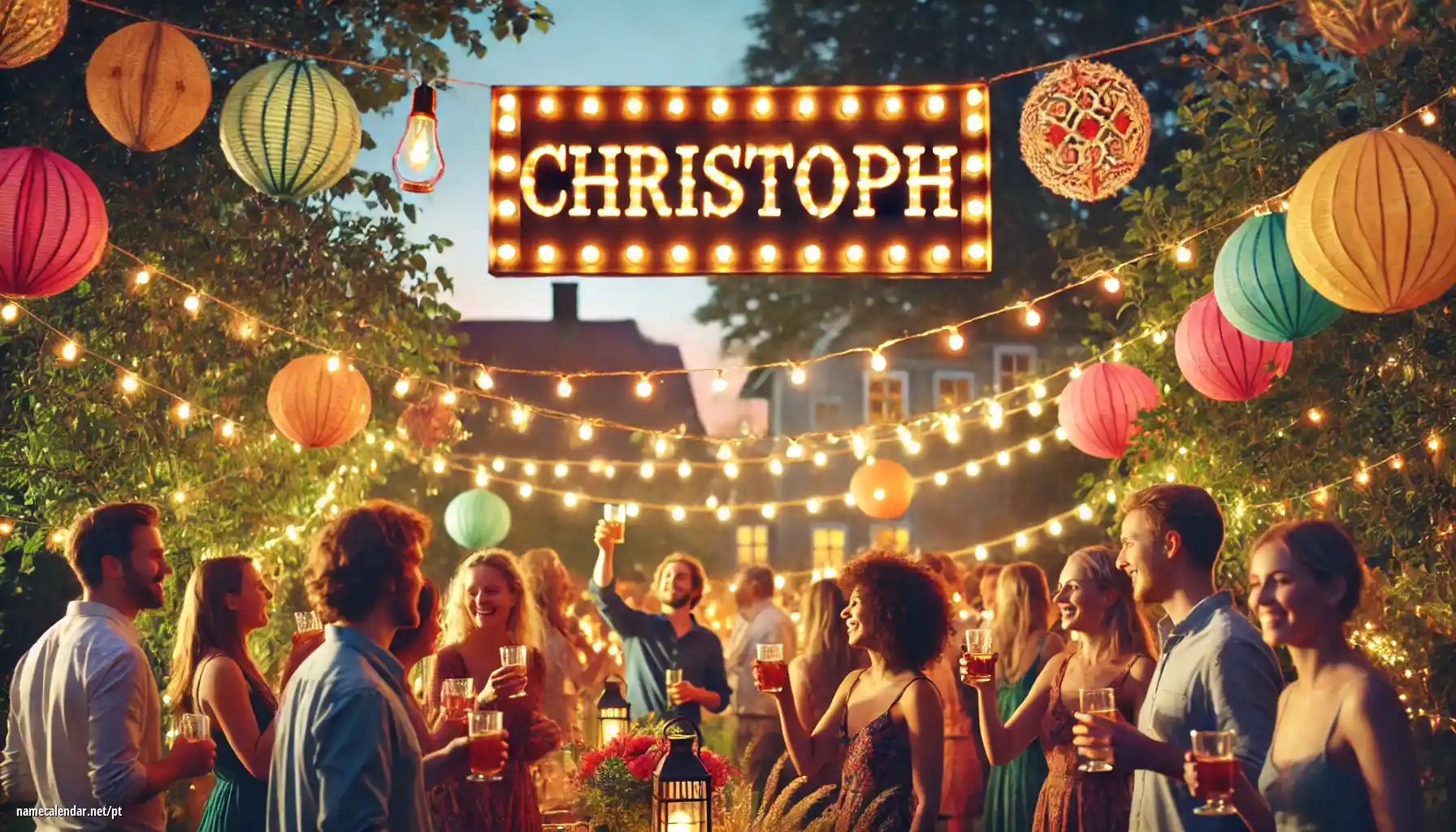 Celebração do dia do nome e nome - Christoph