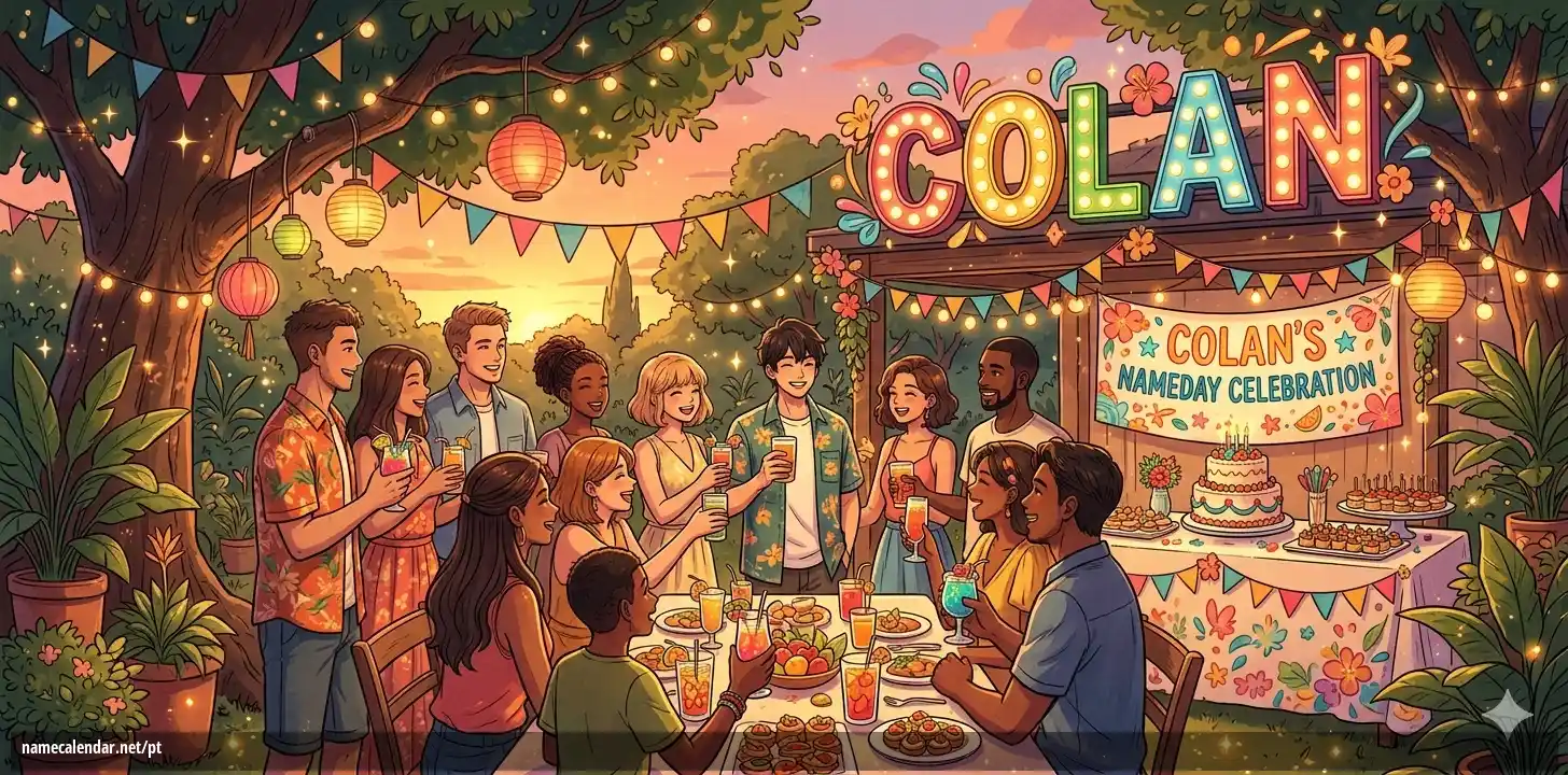 Celebração do dia do nome e nome - Colan