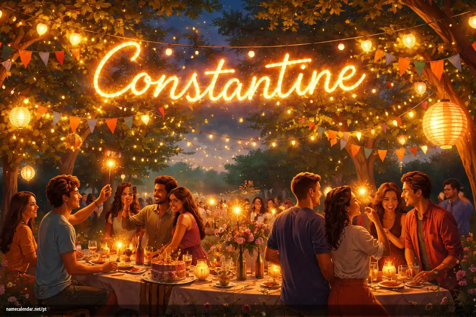 Celebração do dia do nome e nome - Constantine