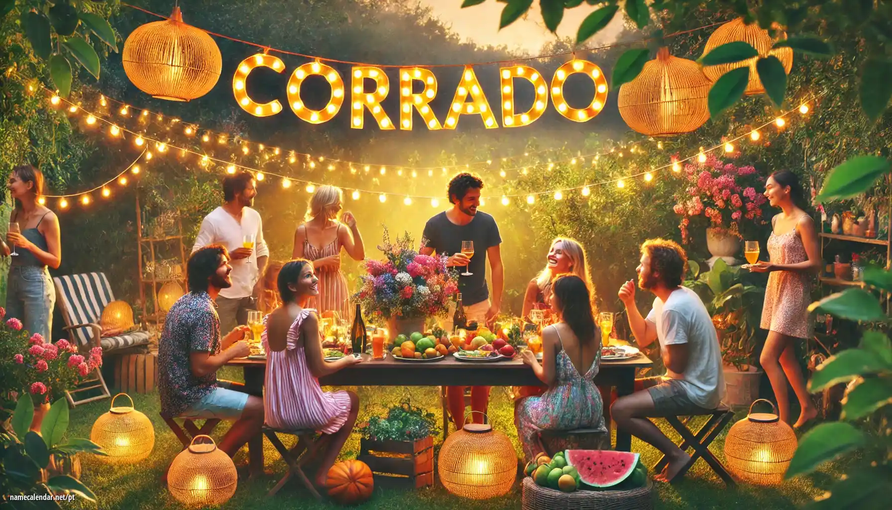 Celebração do dia do nome e nome - Corrado