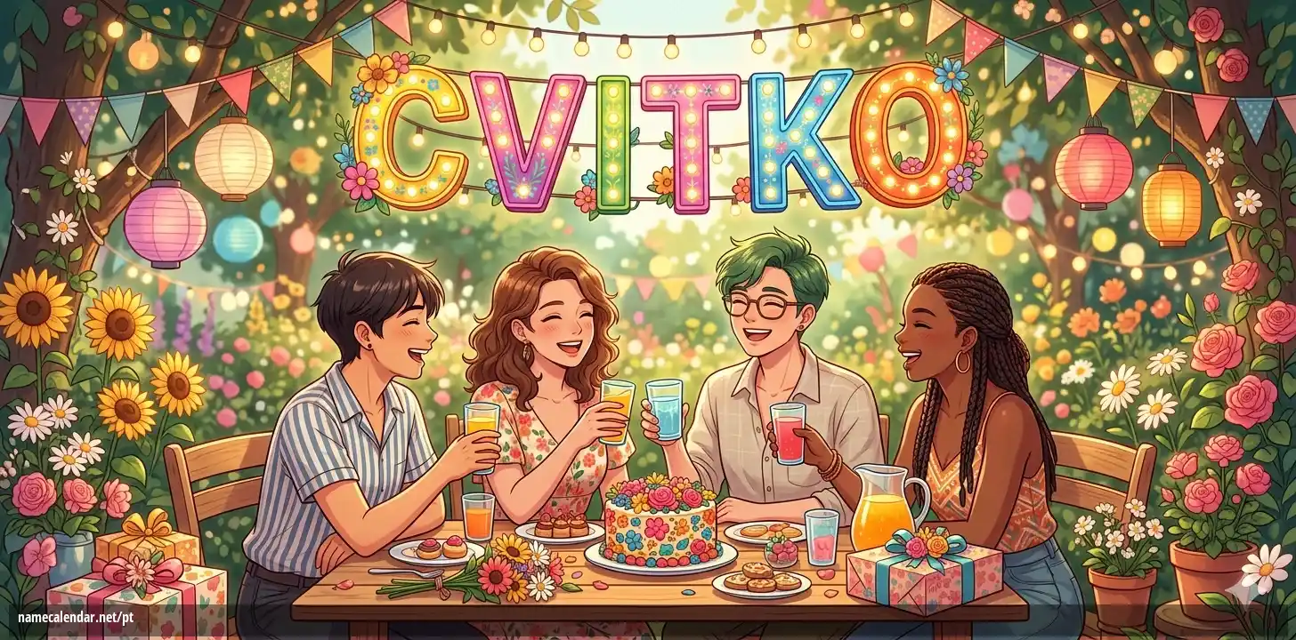 Celebração do dia do nome e nome - Cvitko
