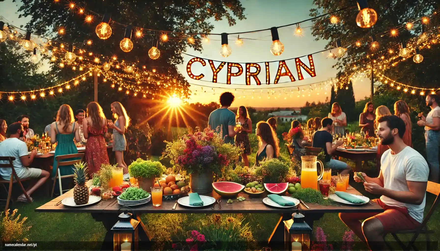 Celebração do dia do nome e nome - Cyprian