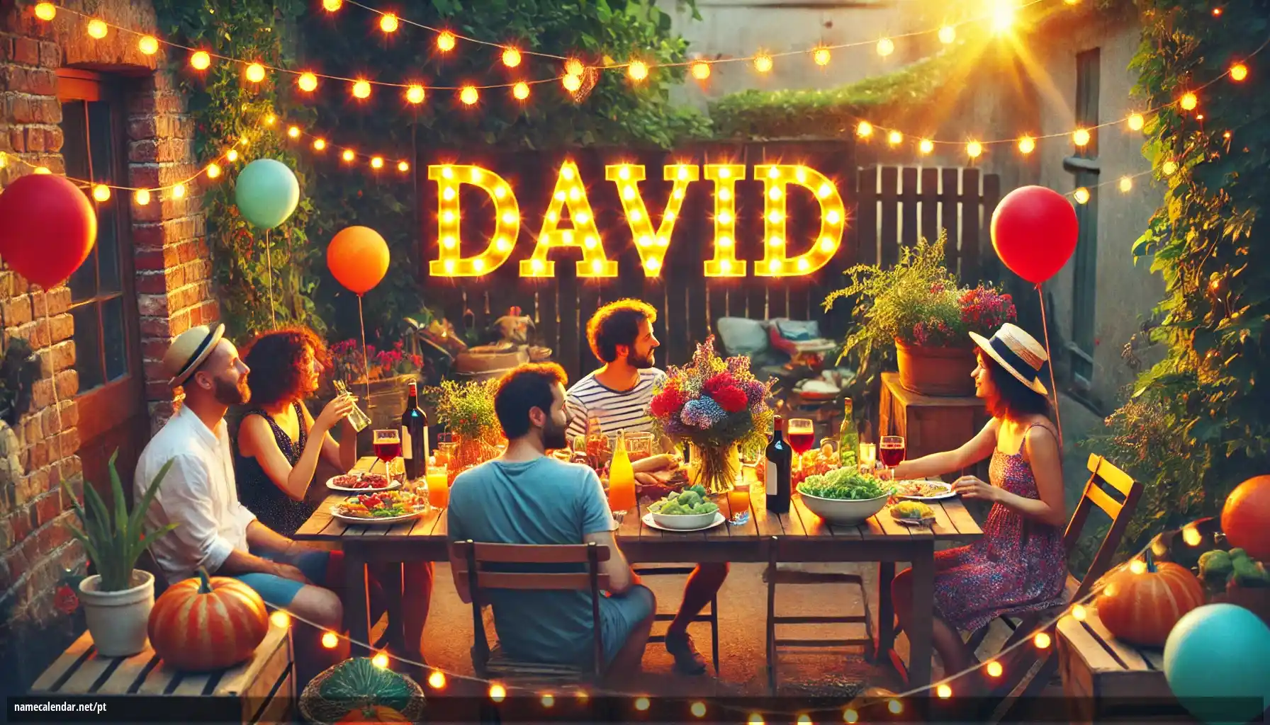 Celebração do dia do nome e nome - Dávid