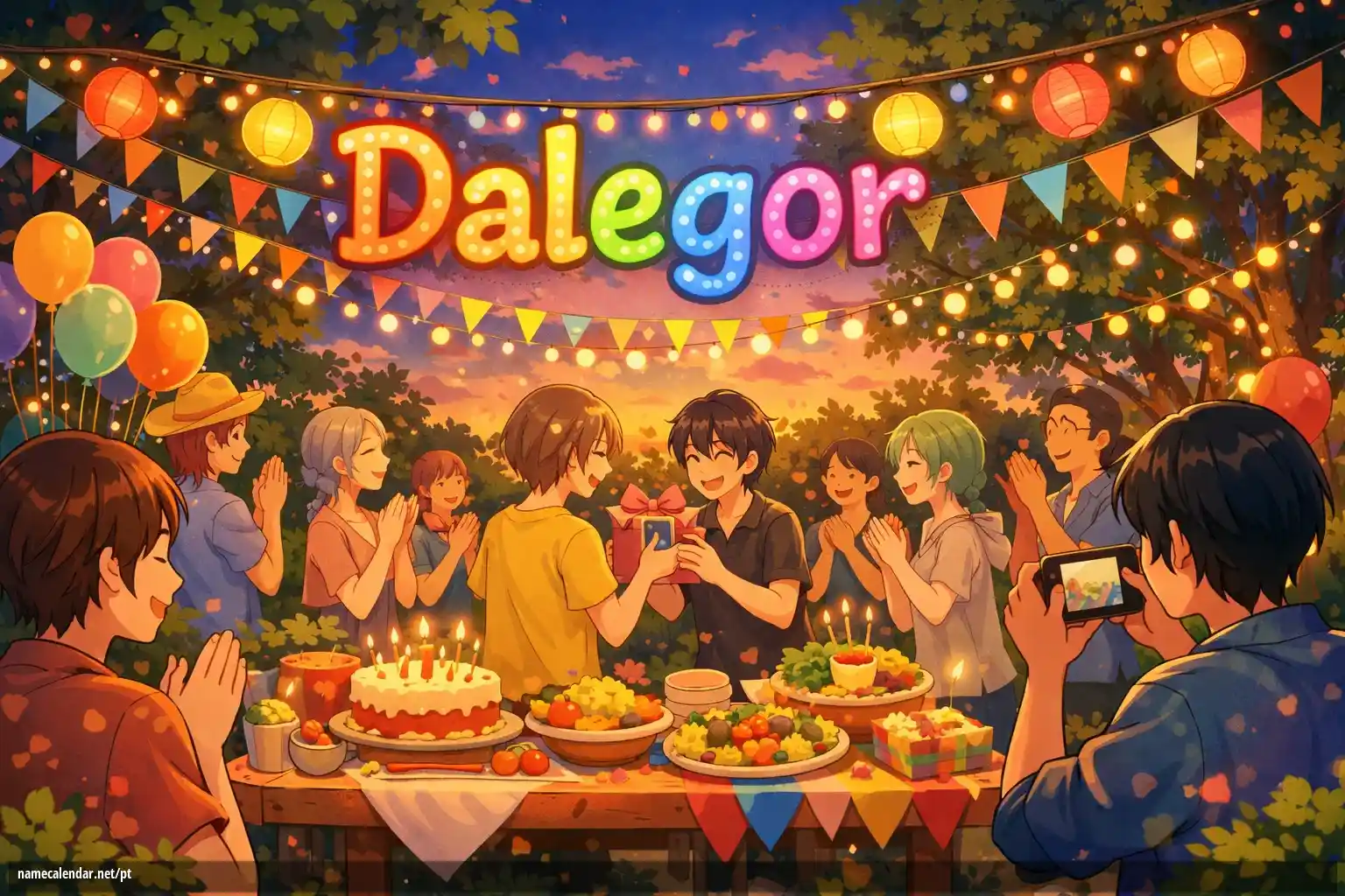 Celebração do dia do nome e nome - Dalegor