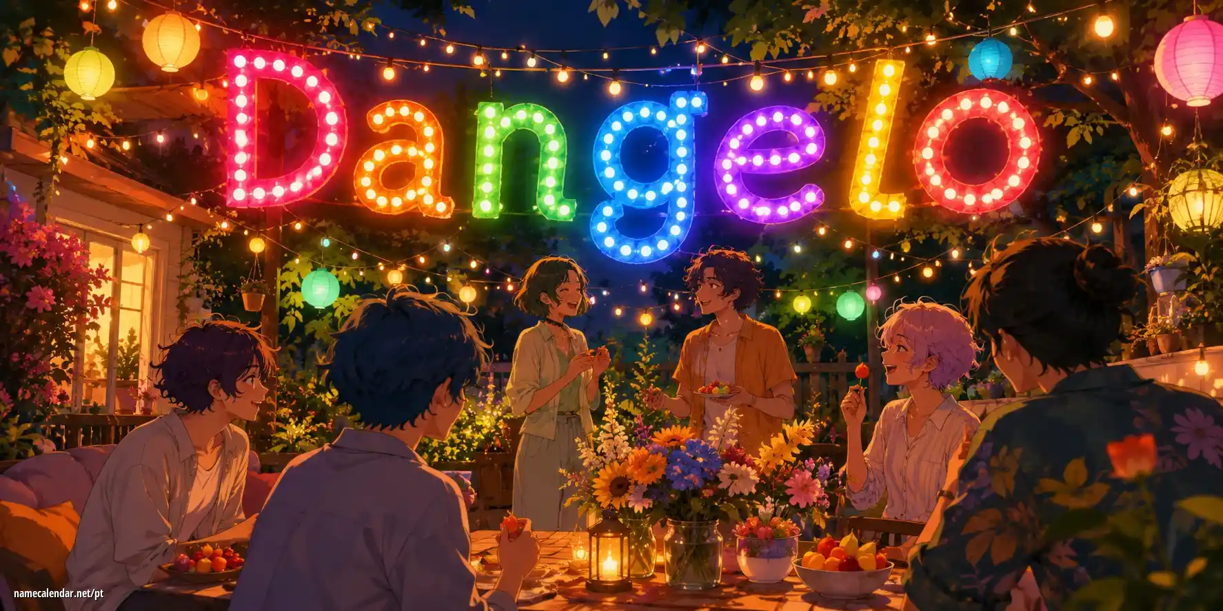 Celebração do dia do nome e nome - Dangelo