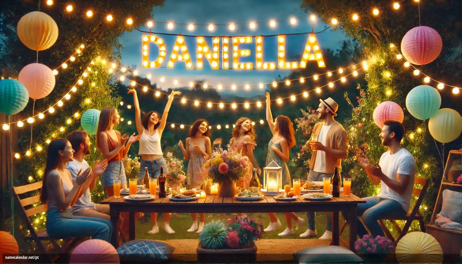 Celebração do dia do nome e nome - Daniella