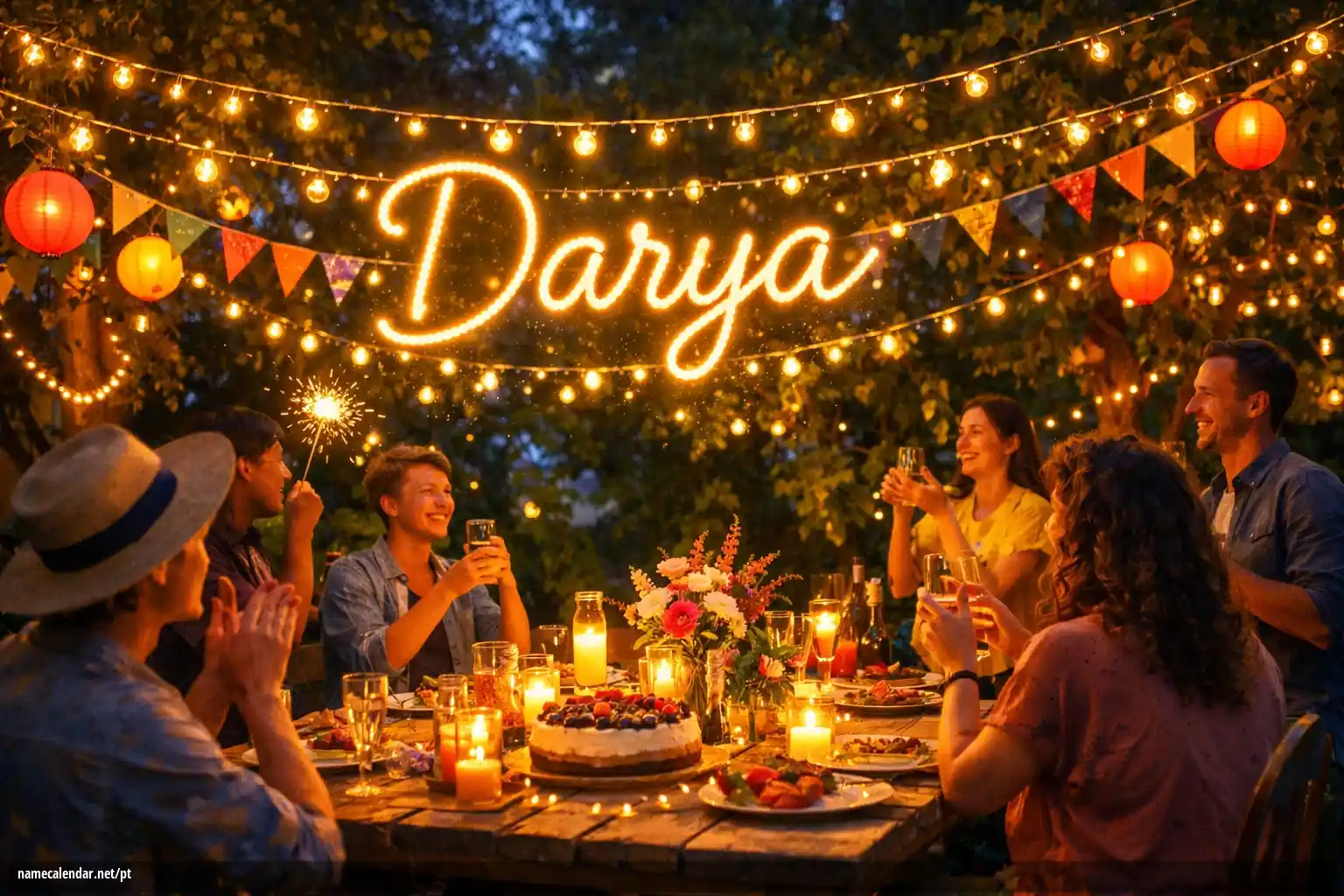 Celebração do dia do nome e nome - Darya