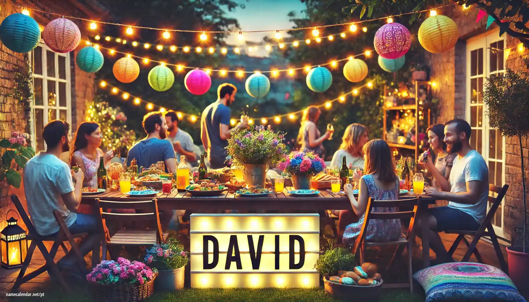 Celebração do dia do nome e nome - Davíd