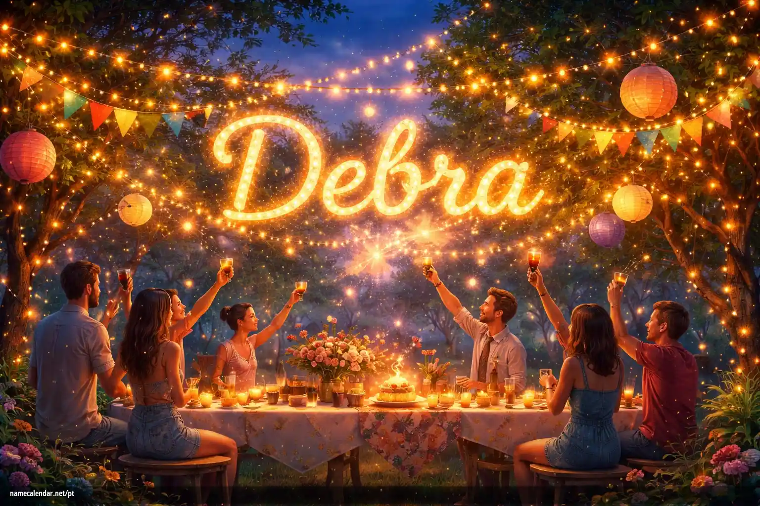 Celebração do dia do nome e nome - Debra