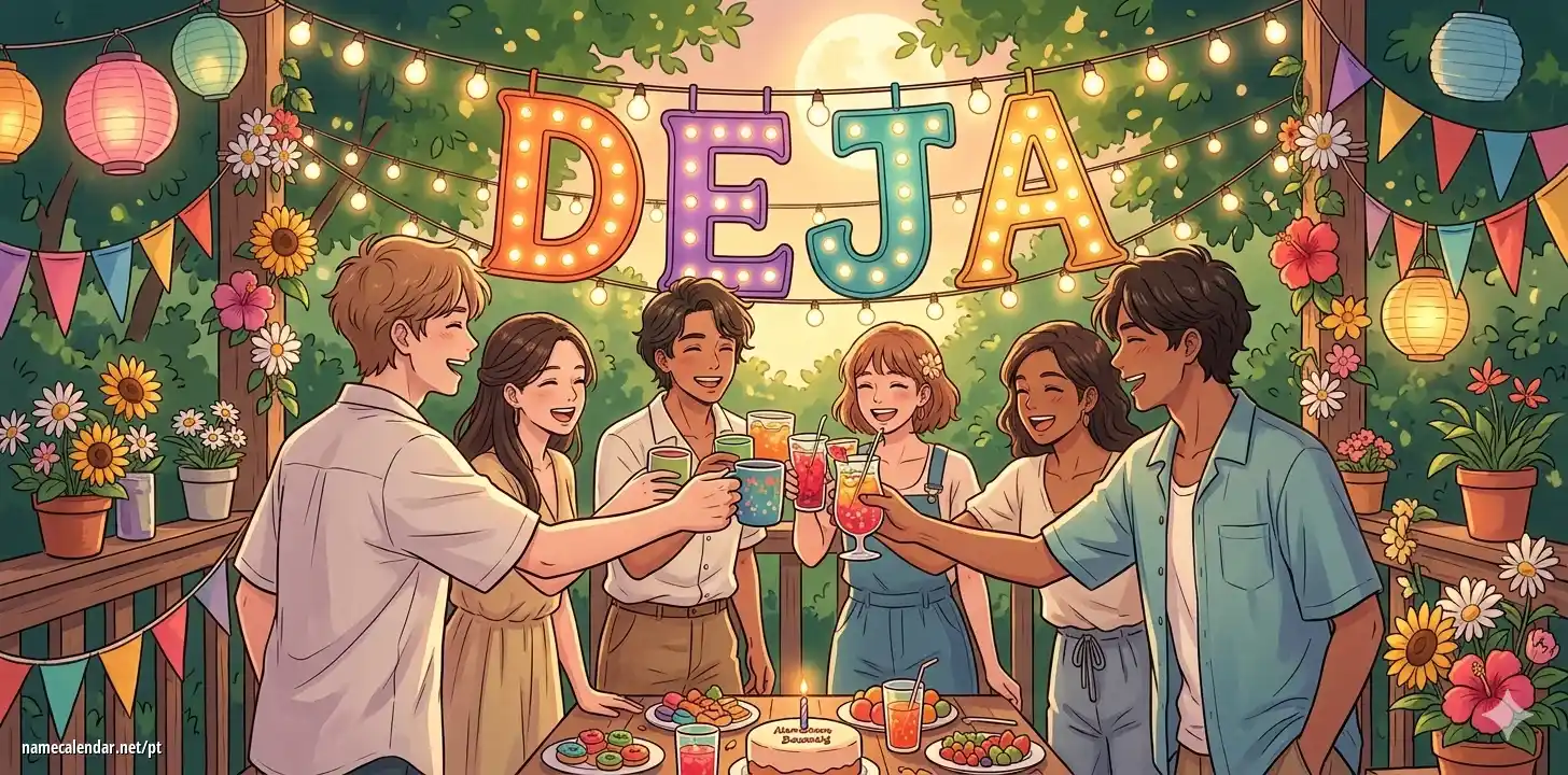 Celebração do dia do nome e nome - Deja