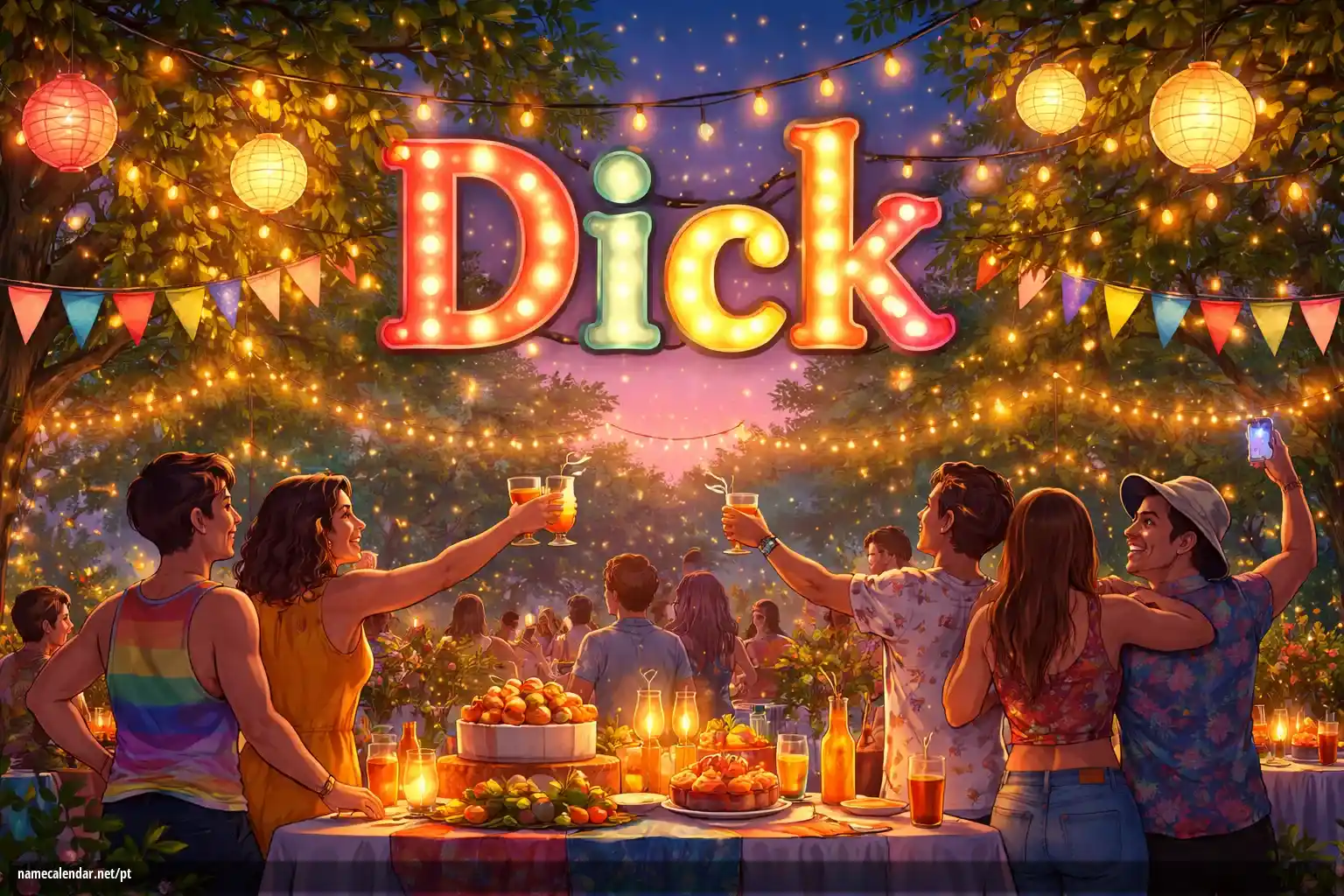 Celebração do dia do nome e nome - Dick