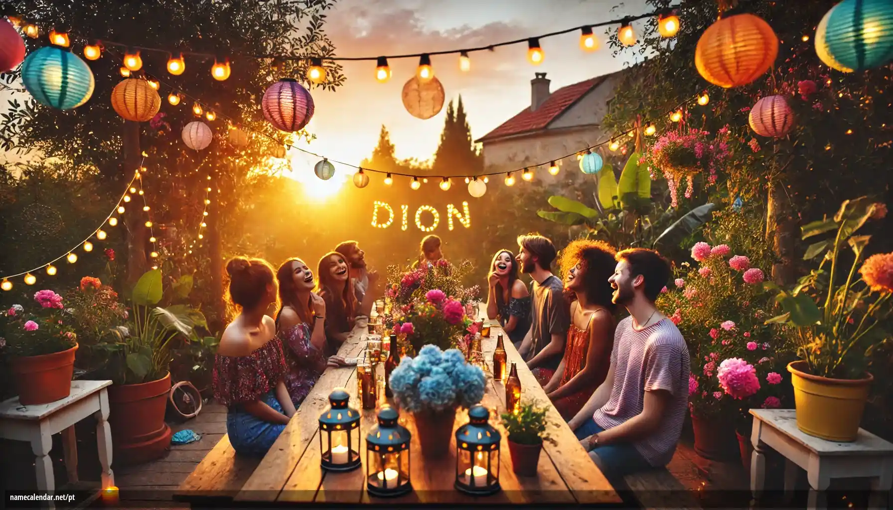 Celebração do dia do nome e nome - Dion