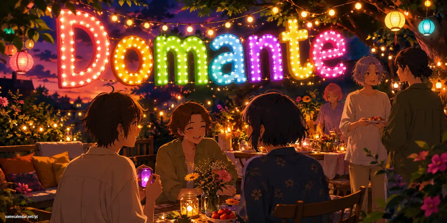 Celebração do dia do nome e nome - Domante