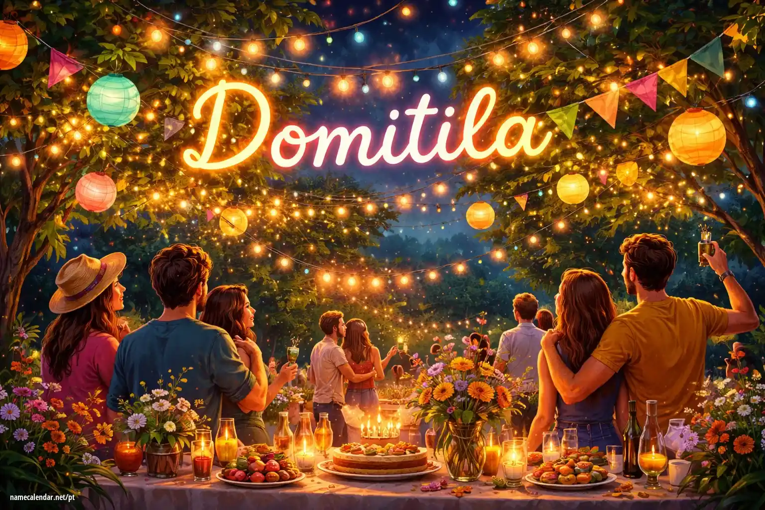 Celebração do dia do nome e nome - Domitila
