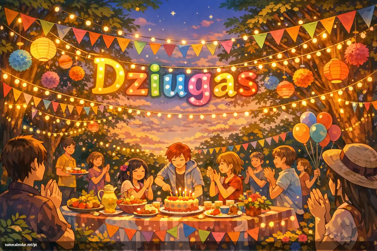 Celebração do dia do nome e nome - Dziugas