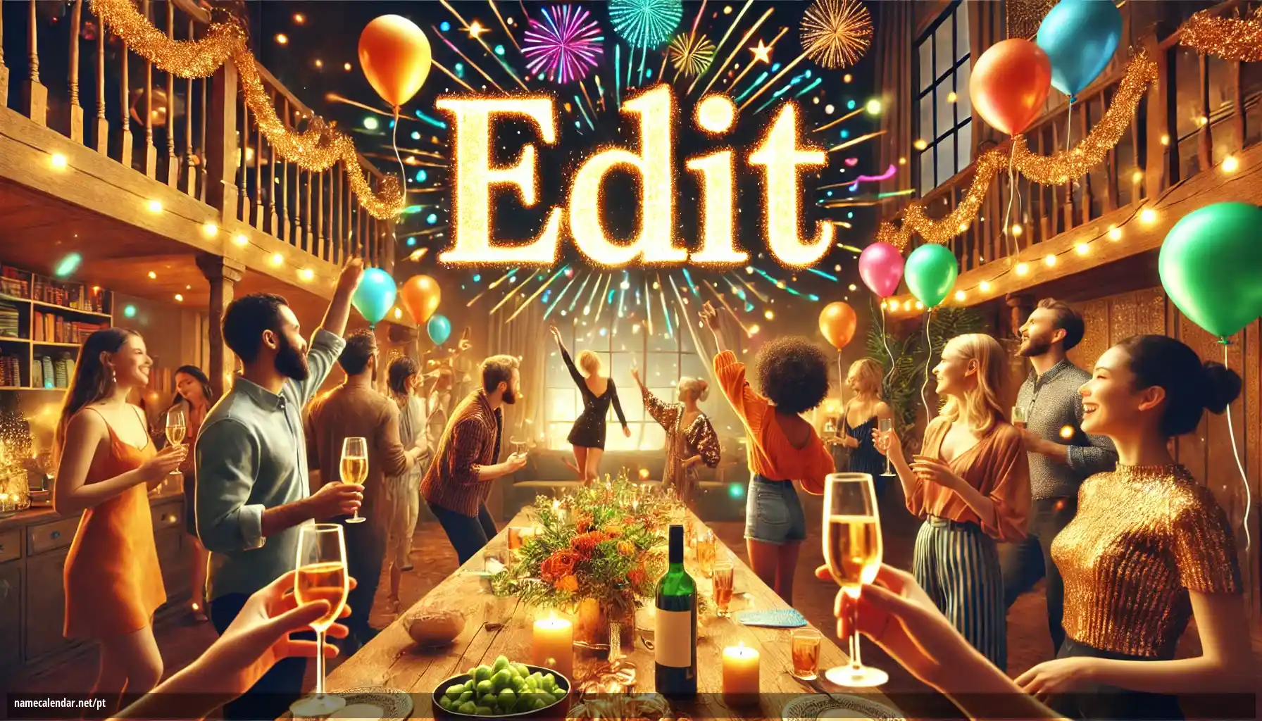 Celebração do dia do nome e nome - Edit