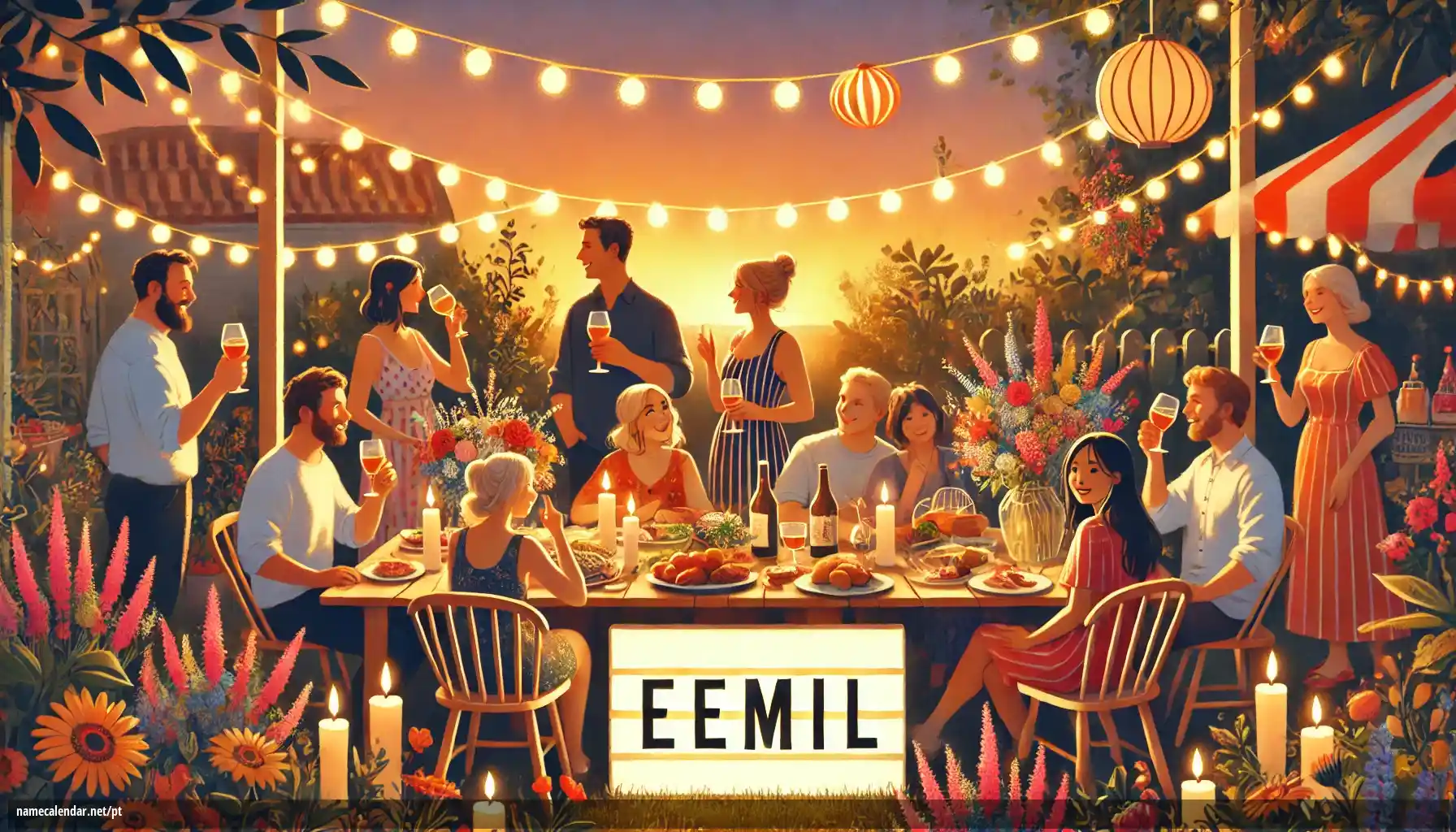 Celebração do dia do nome e nome - Eemil