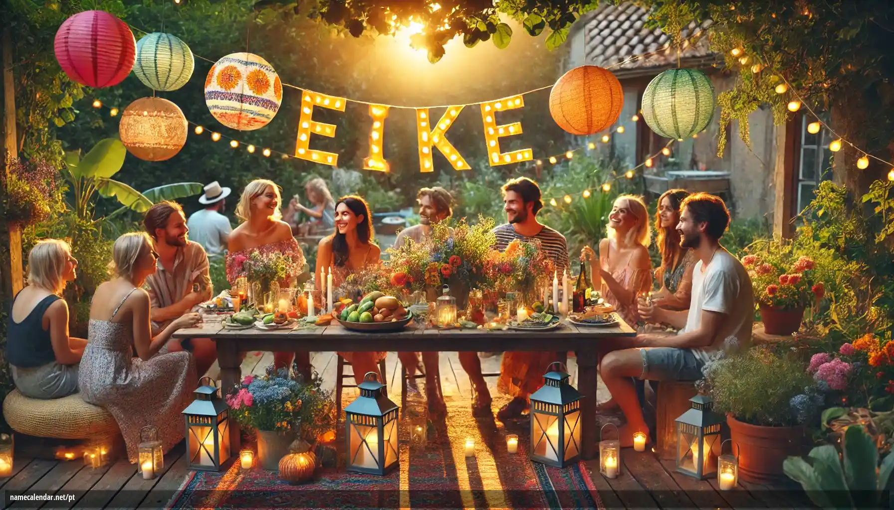 Celebração do dia do nome e nome - Eike